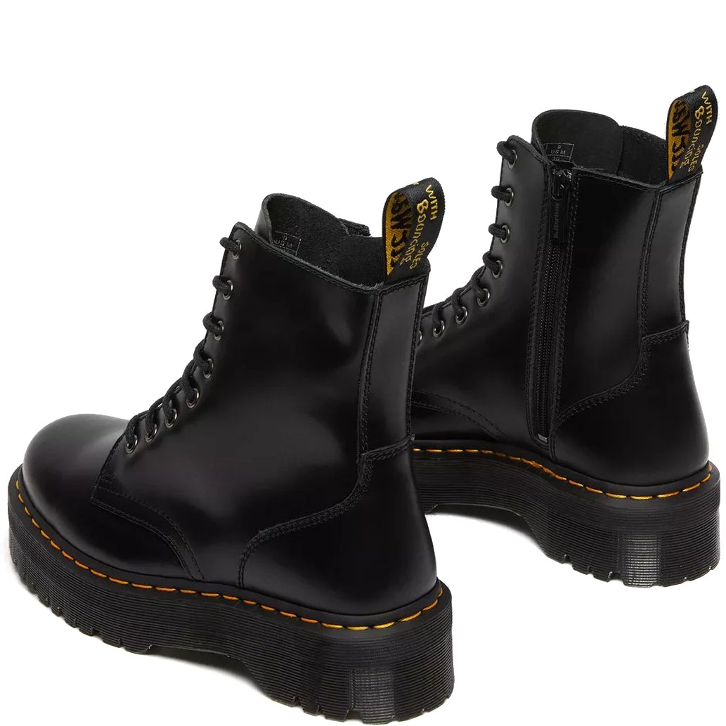 DR. MARTENS Aulinukai, Juoda, Jadon Polished Smooth Booties 4