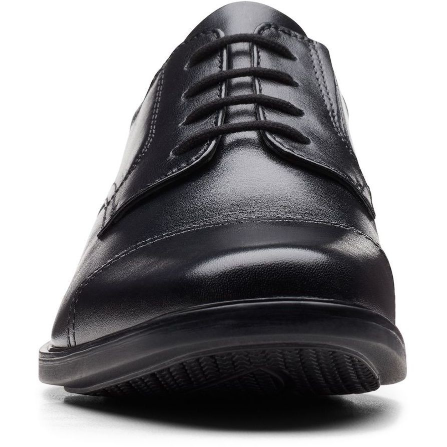 CLARKS Klasikiniai batai vyrams, Juoda, Howard Cap Formal 3