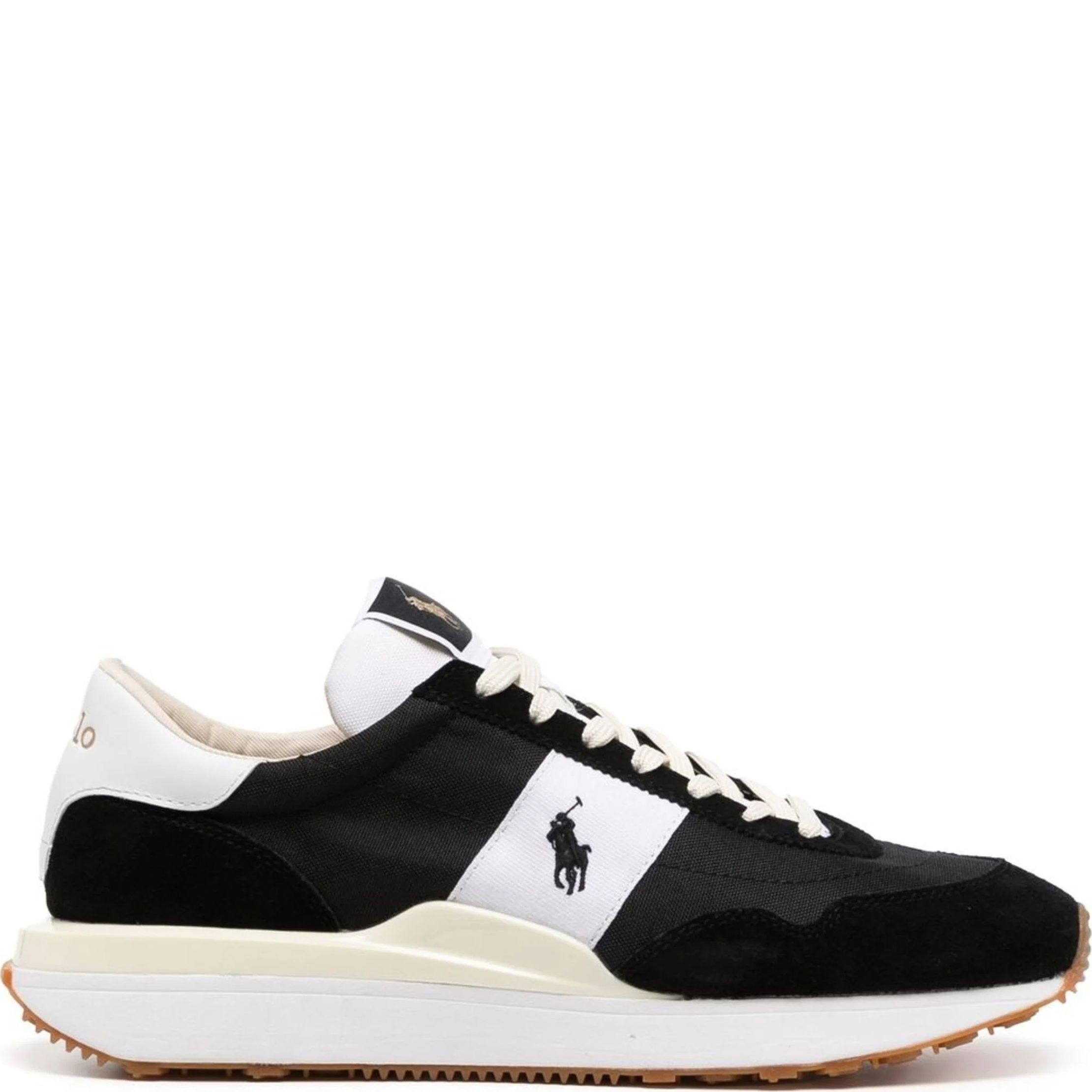 POLO RALPH LAUREN Laisvalaikio bateliai vyrams, Juoda, Train 89 low top lace sneakers 2