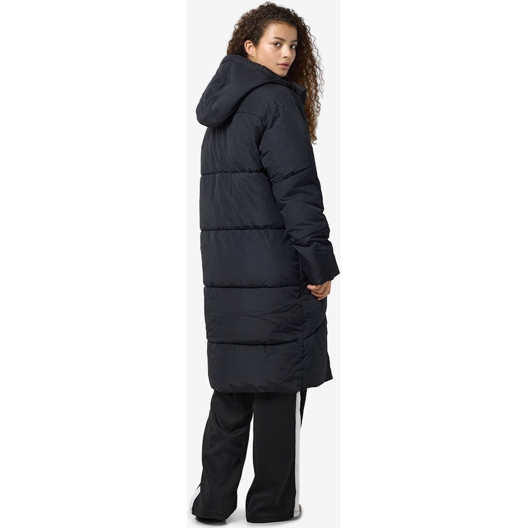 NOISY MAY Pūkinis paltas moterims, Juoda, Tenna long jacket 3