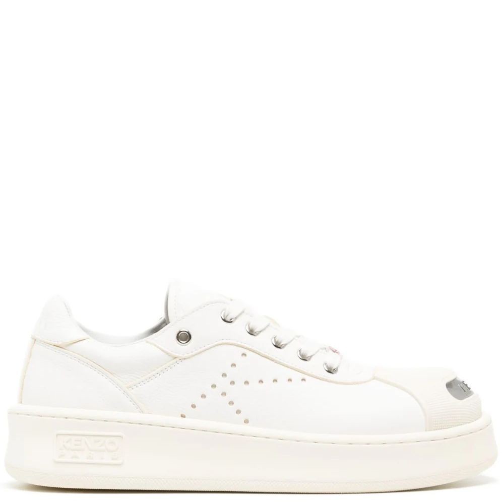 KENZO Sportiniai bateliai vyrams, Balta, Kenzo hoops low top sneakers 2