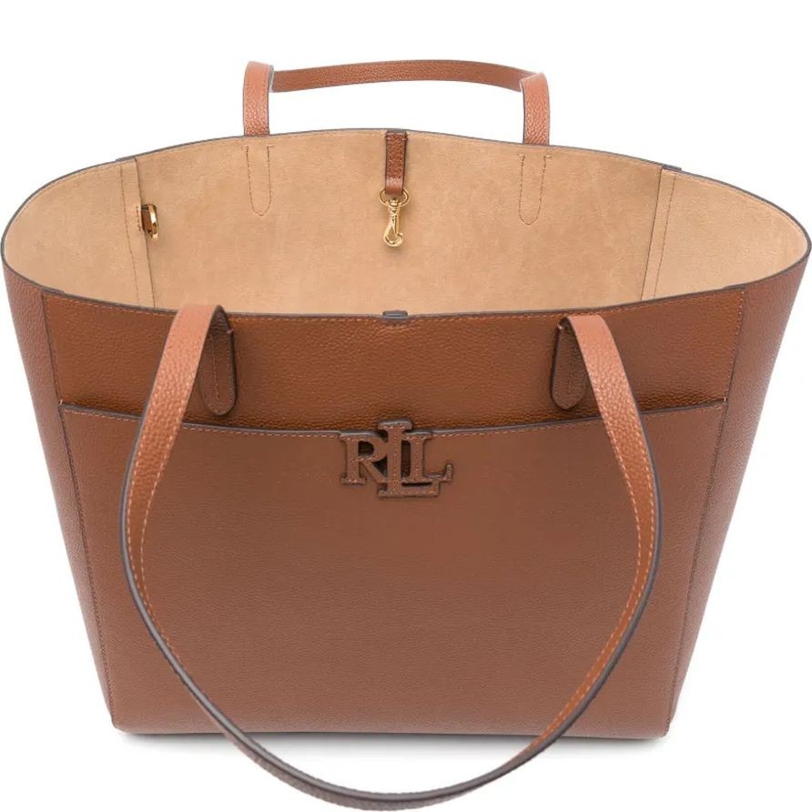 LAUREN RALPH LAUREN Pirkinių krepšys moterims, Ruda, Cmryn lg tt tote large 4