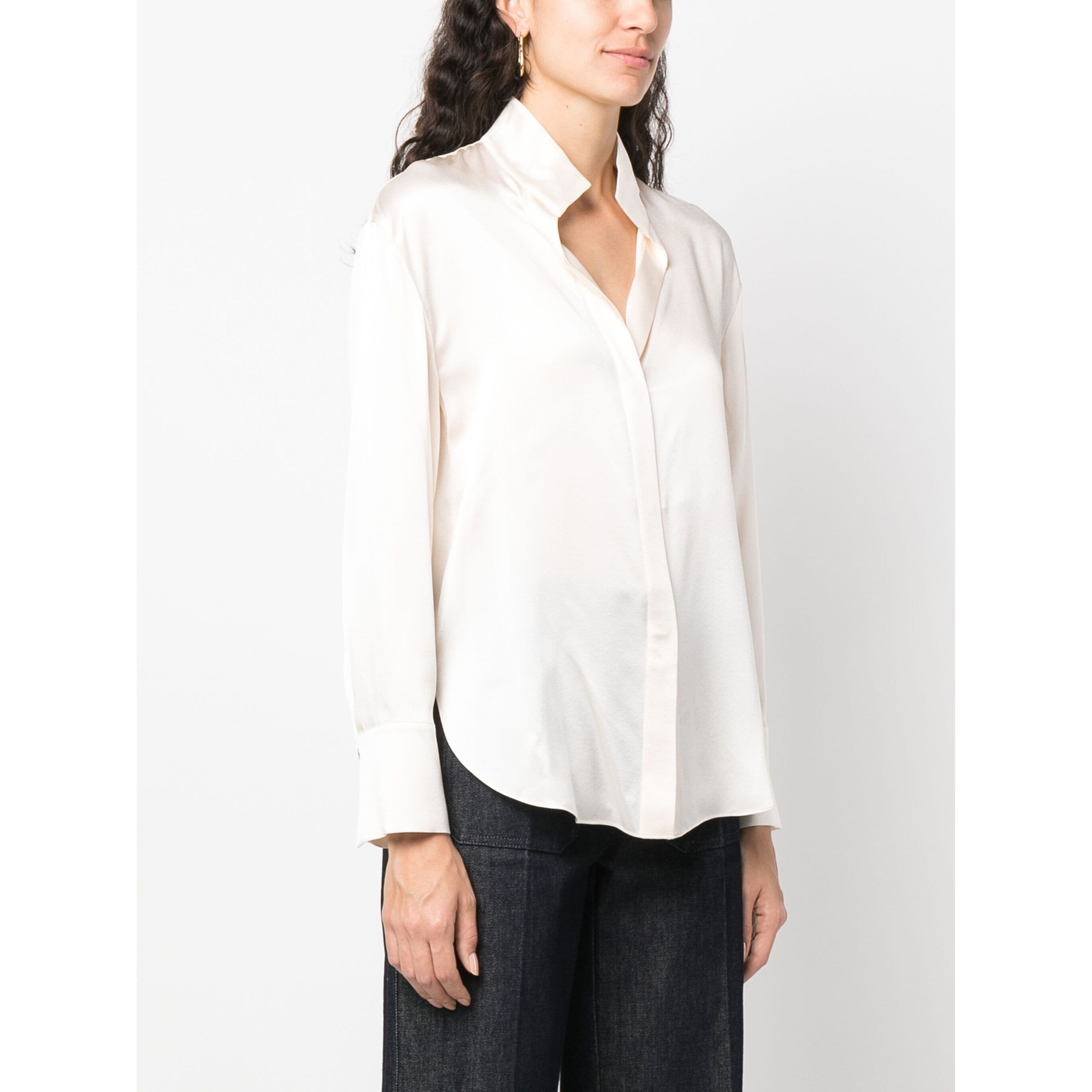 VINCE Palaidinės moterims, Kūno, Long sleeve stand blouse 3
