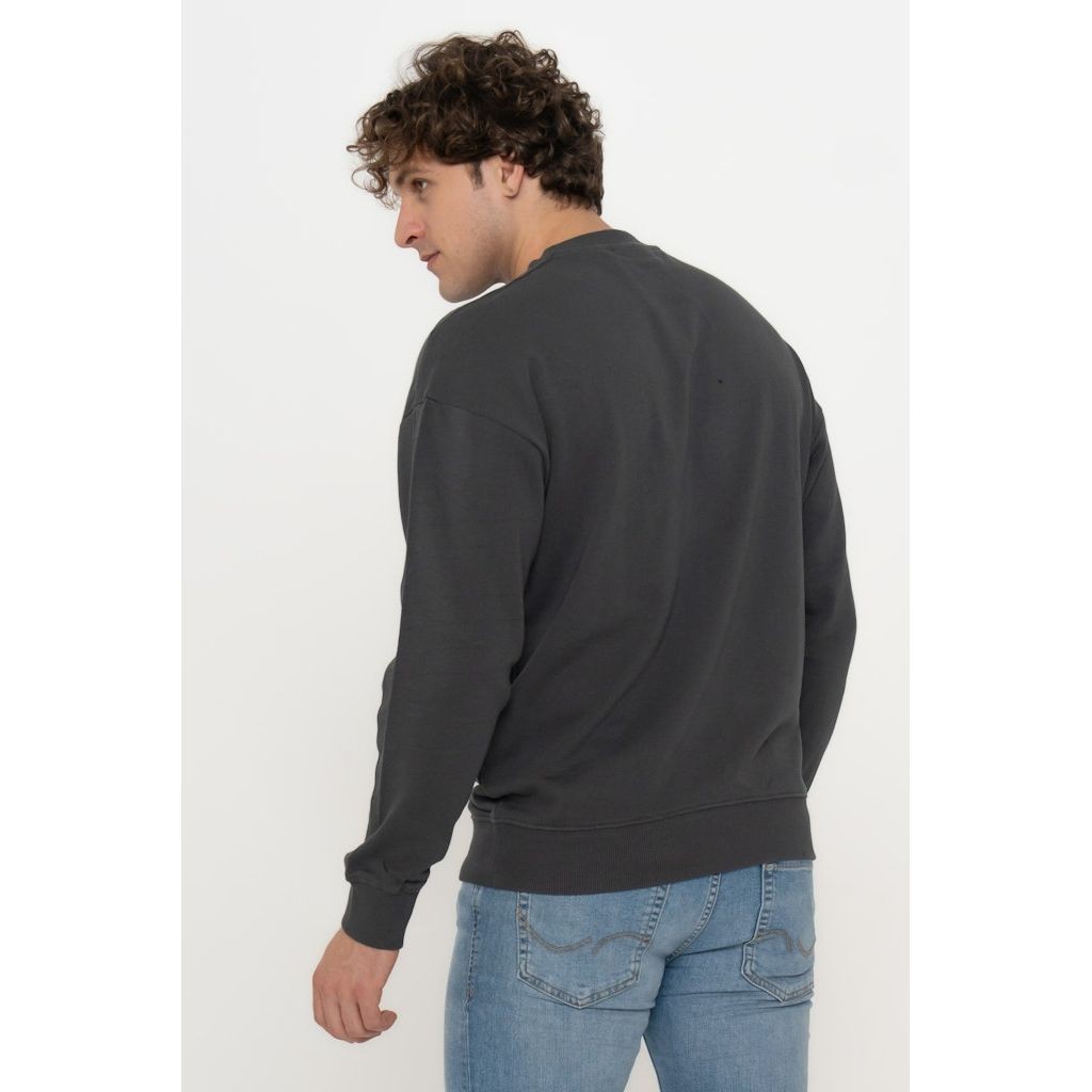 JACK & JONES Megztinis vyrams, Pilka, Micah sweat crew neck 3