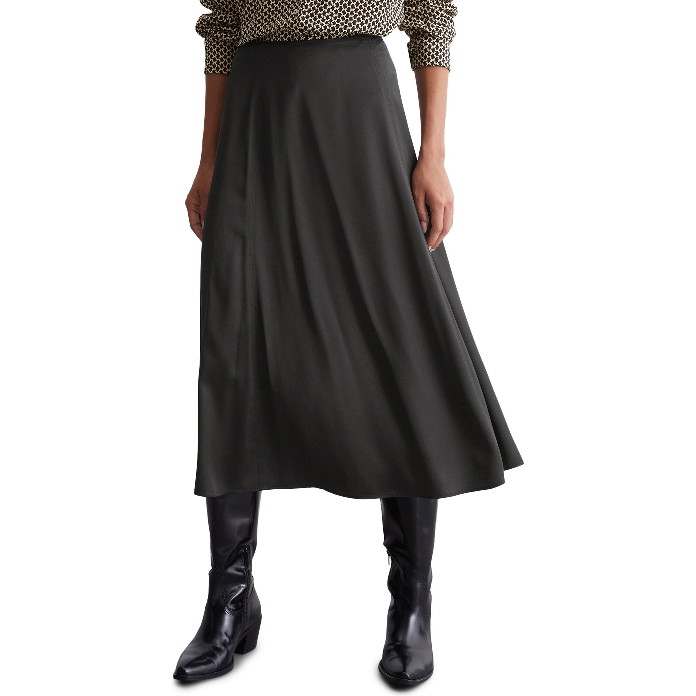MARC O'POLO Midi sijonas moterims, Pilka, Midi skirt 409110320245 2