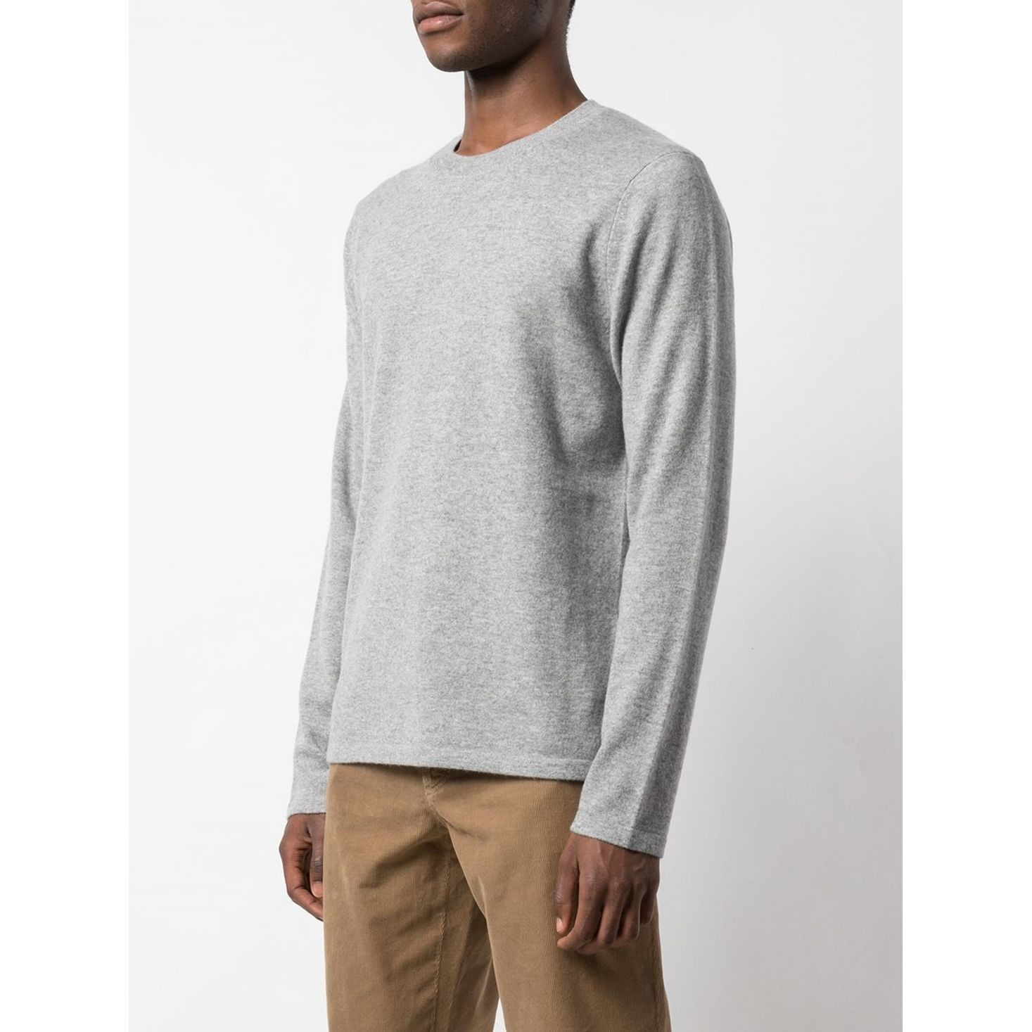 VINCE Marškinėliai ilgom. rankovėmis vyrams, Pilka, Crew neck t-shirt 2