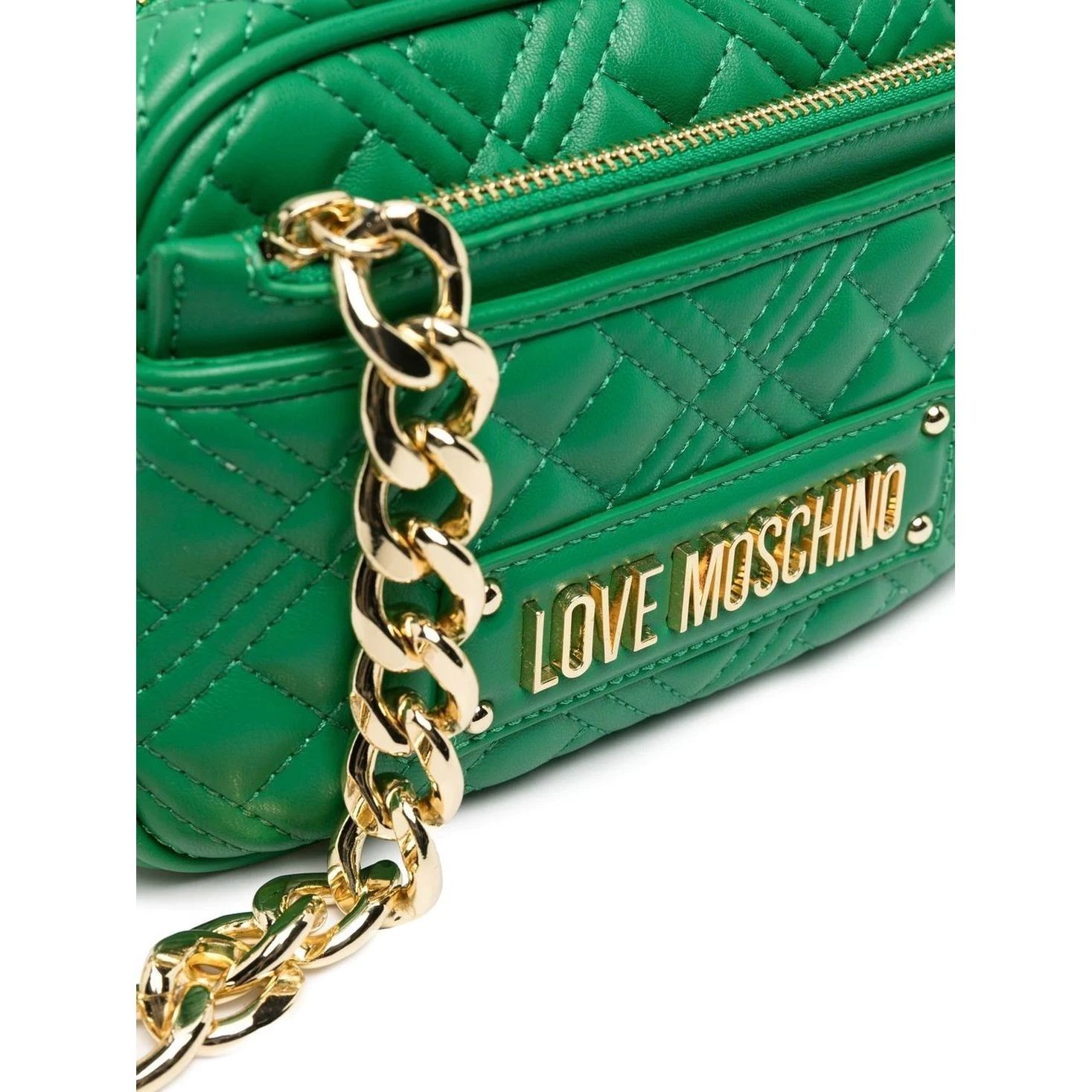 LOVE MOSCHINO Rankinė per petį moterims, Žalia, Crossbody 3