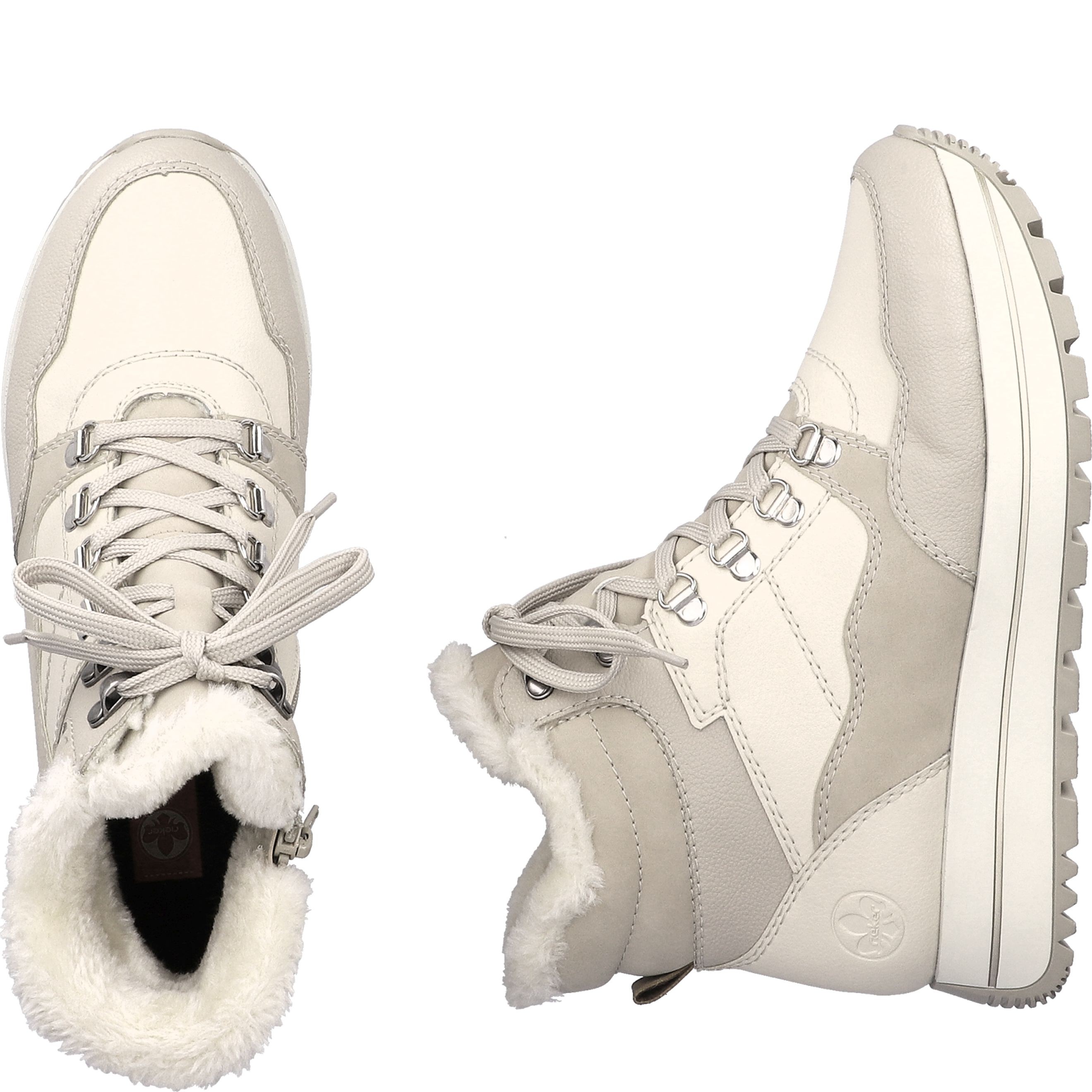 RIEKER Aulinukai moterims, Smėlio, Ladies mid height boots 11