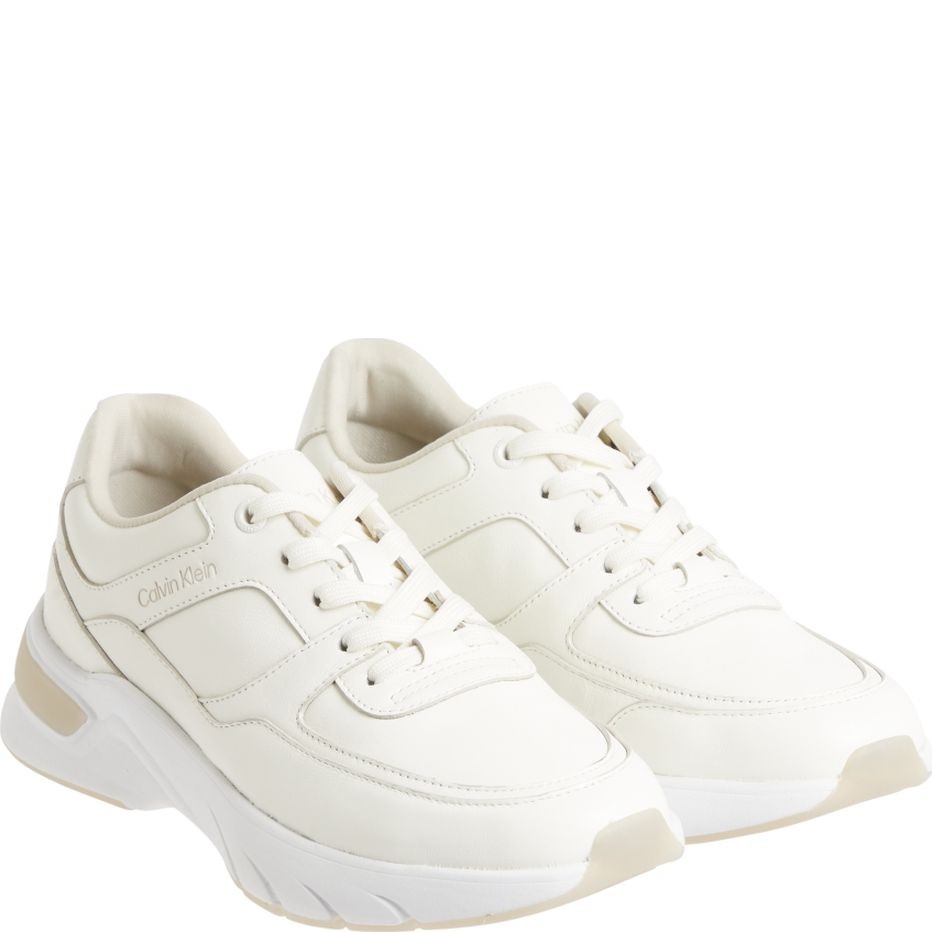 CALVIN KLEIN Sportiniai bateliai moterims, Balta, ELEVATED LACE UP 1