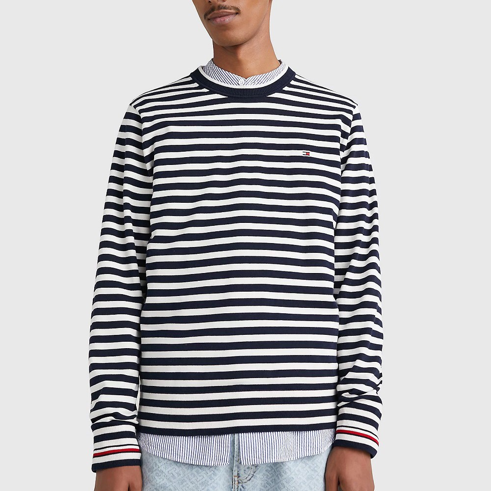 TOMMY HILFIGER Megztinis vyrams, Mėlyna, 1985 crew neck sweater 2