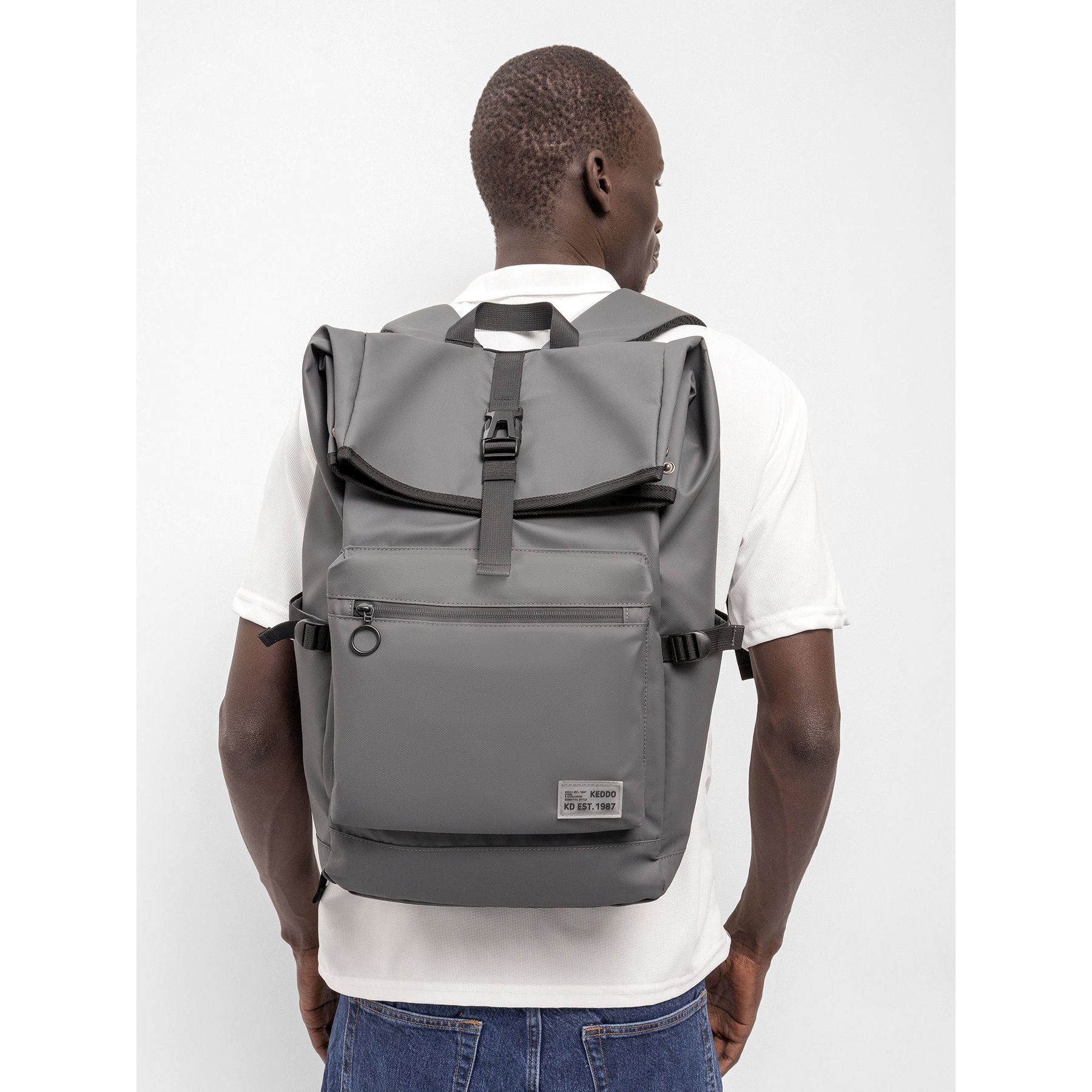 KEDDO Kuprinė vyrams, Juoda, Backpack 5