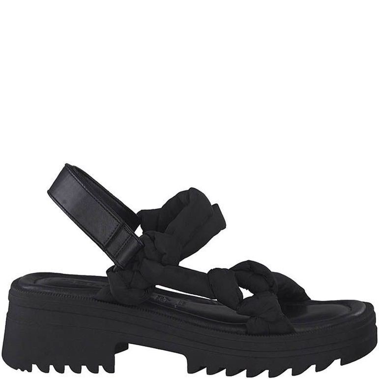 TAMARIS Basutės moterims, Juoda, SANDALS 3