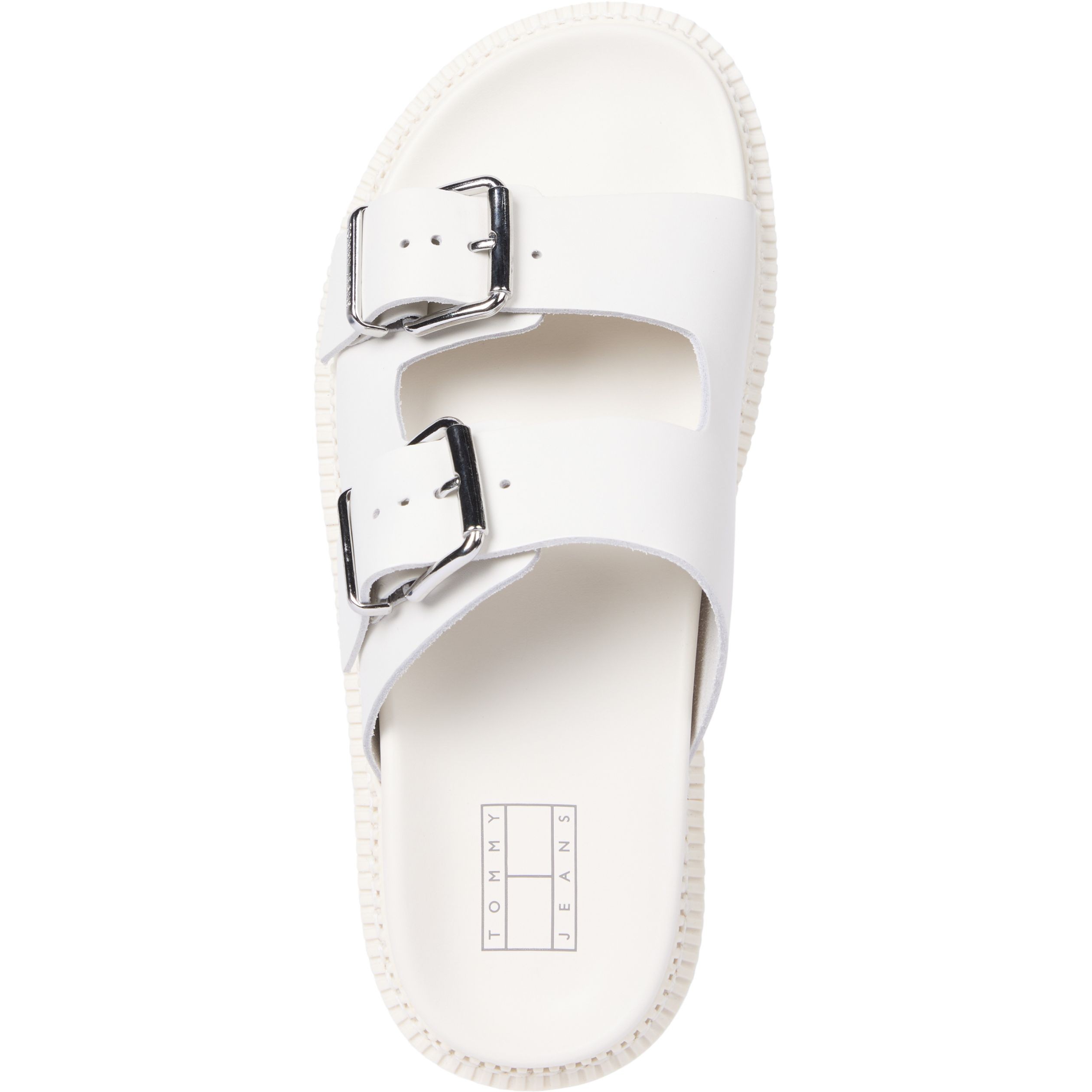 TOMMY JEANS Basutės moterims, Smėlio, Double strap sandals 3