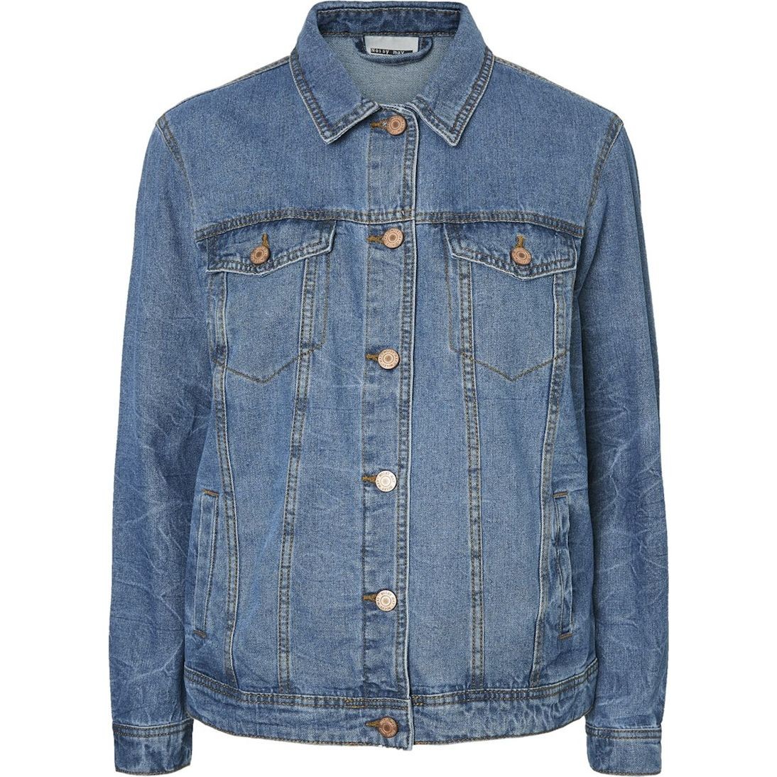 NOISY MAY Striukė moterims, Mėlyna, NMOLE L/S DENIM 1