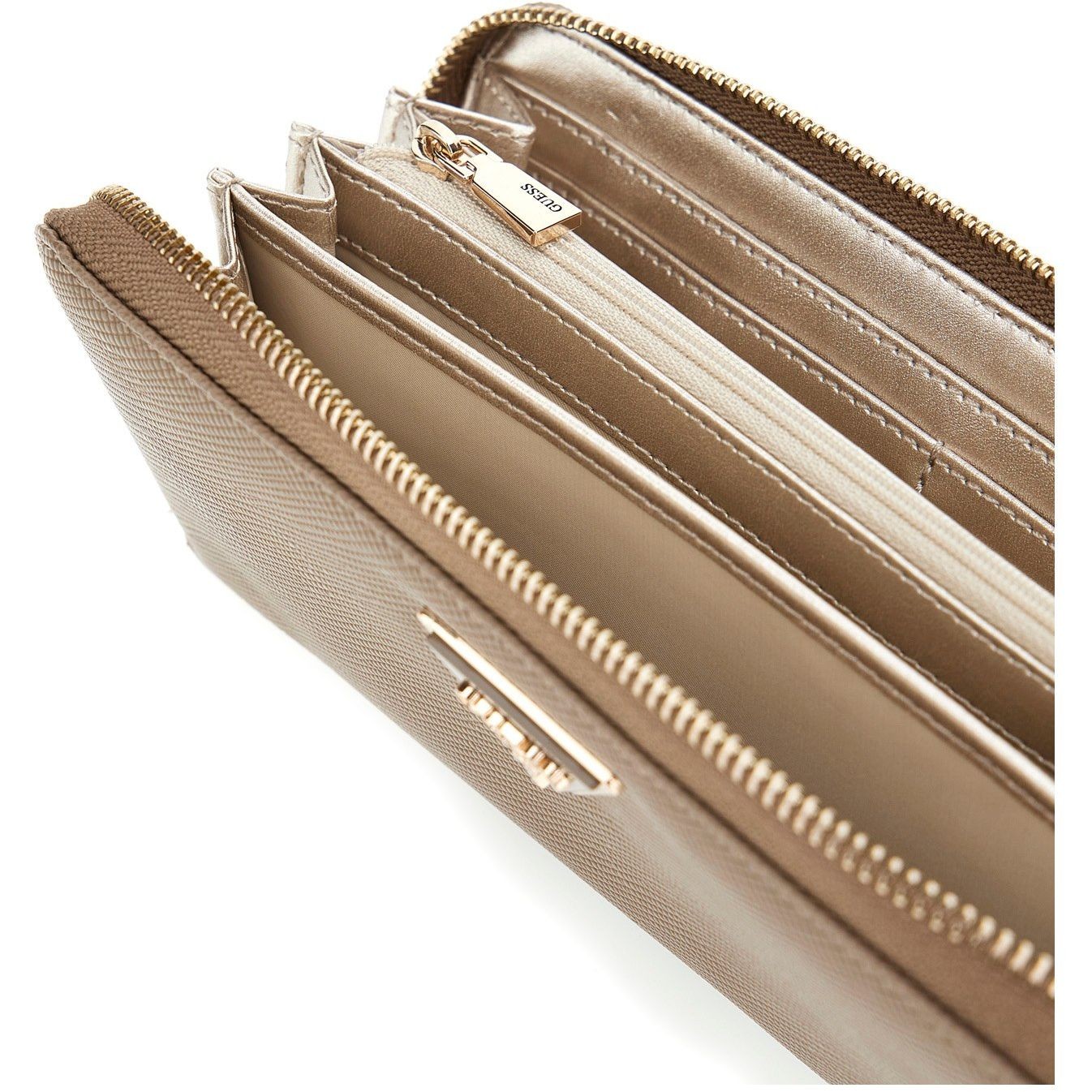GUESS Piniginė moterims, Smėlio, Laurel wallet 3