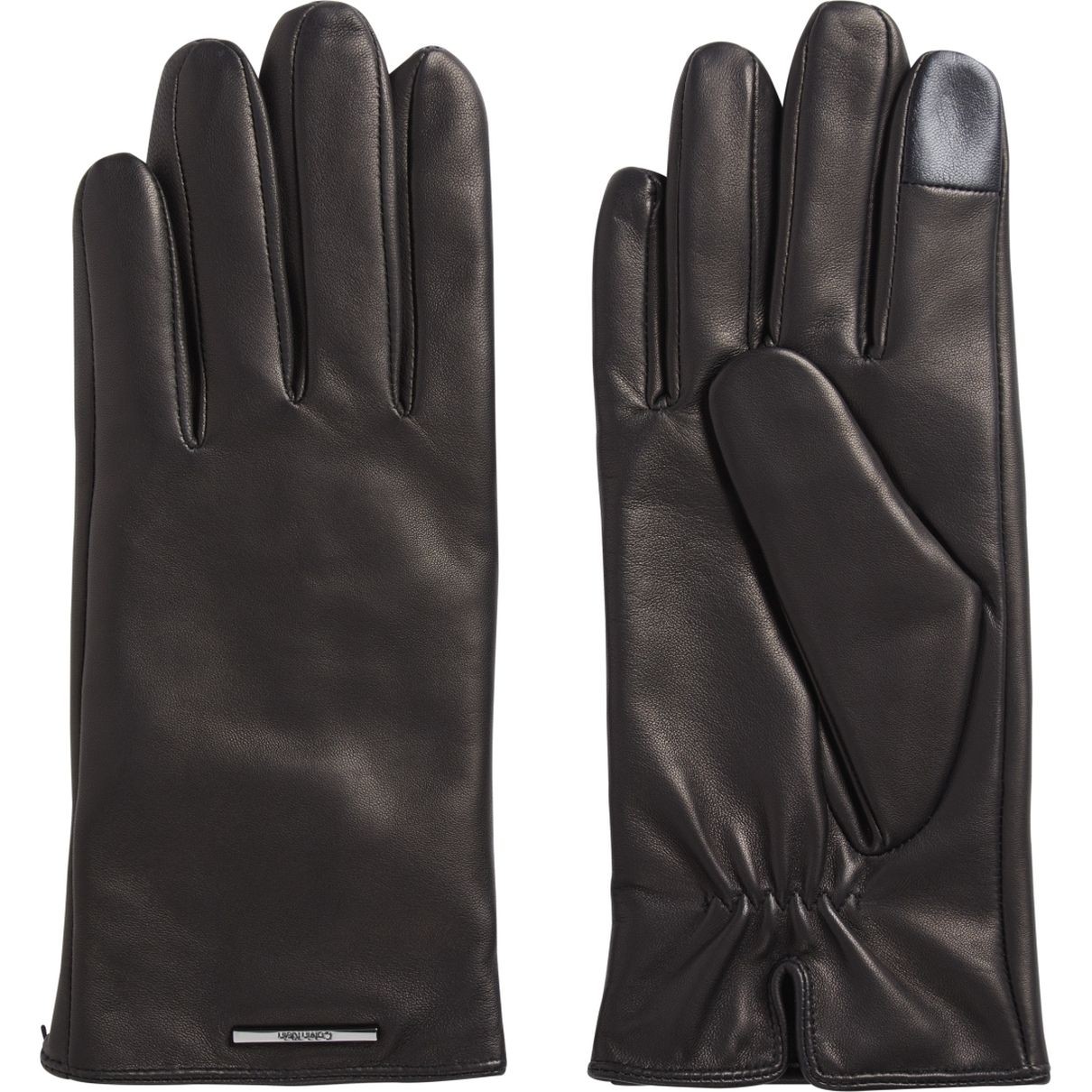 CALVIN KLEIN Pirštuotos pirštinės vyrams, Juoda, Modern bar gloves