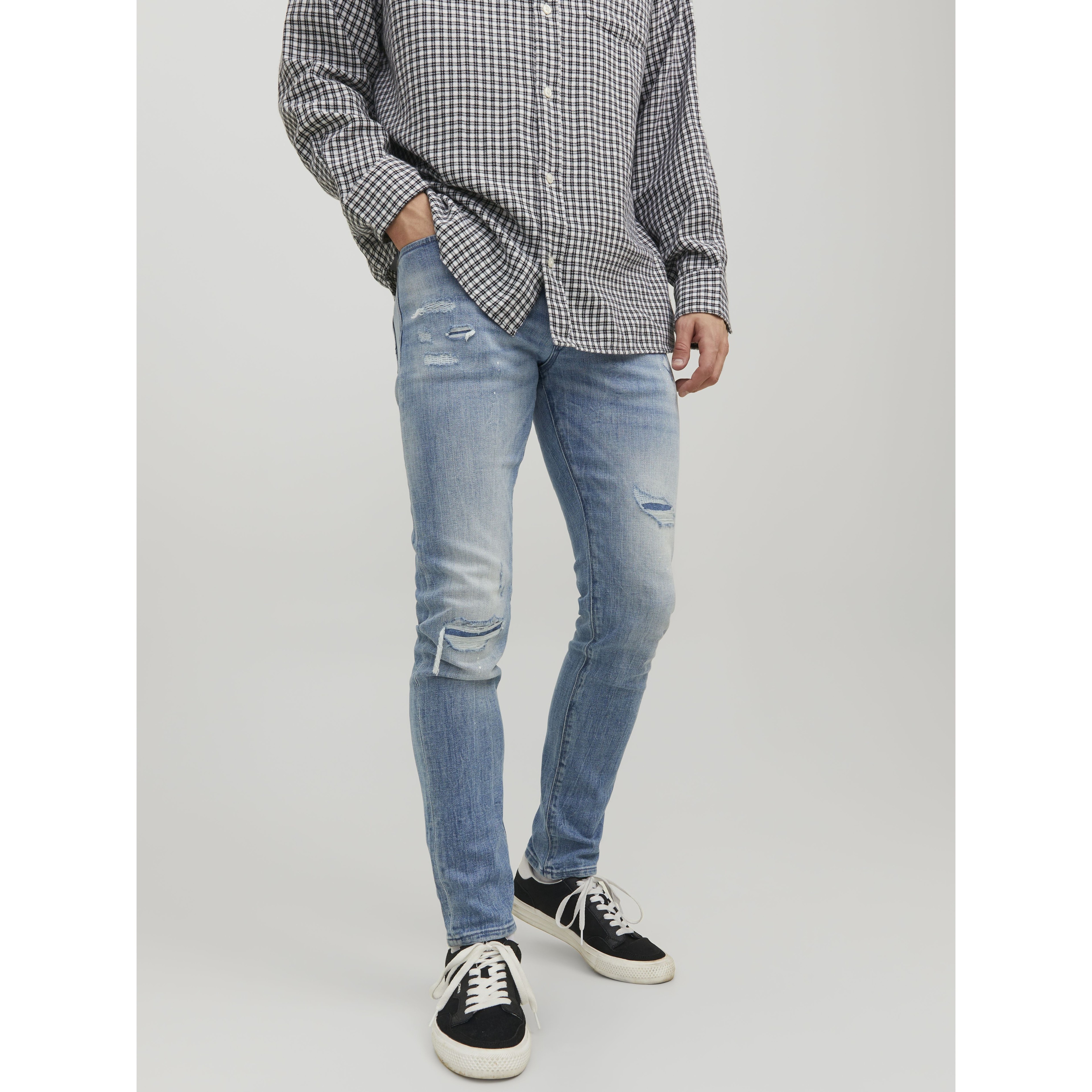 JACK & JONES Tiesūs džinsai vyrams, Mėlyna, Džinsai 3