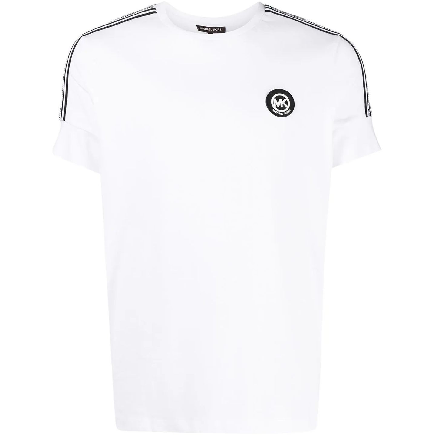 MICHAEL KORS Marškinėliai trump. rankovėmis vyrams, Balta, New evergreen logo tee