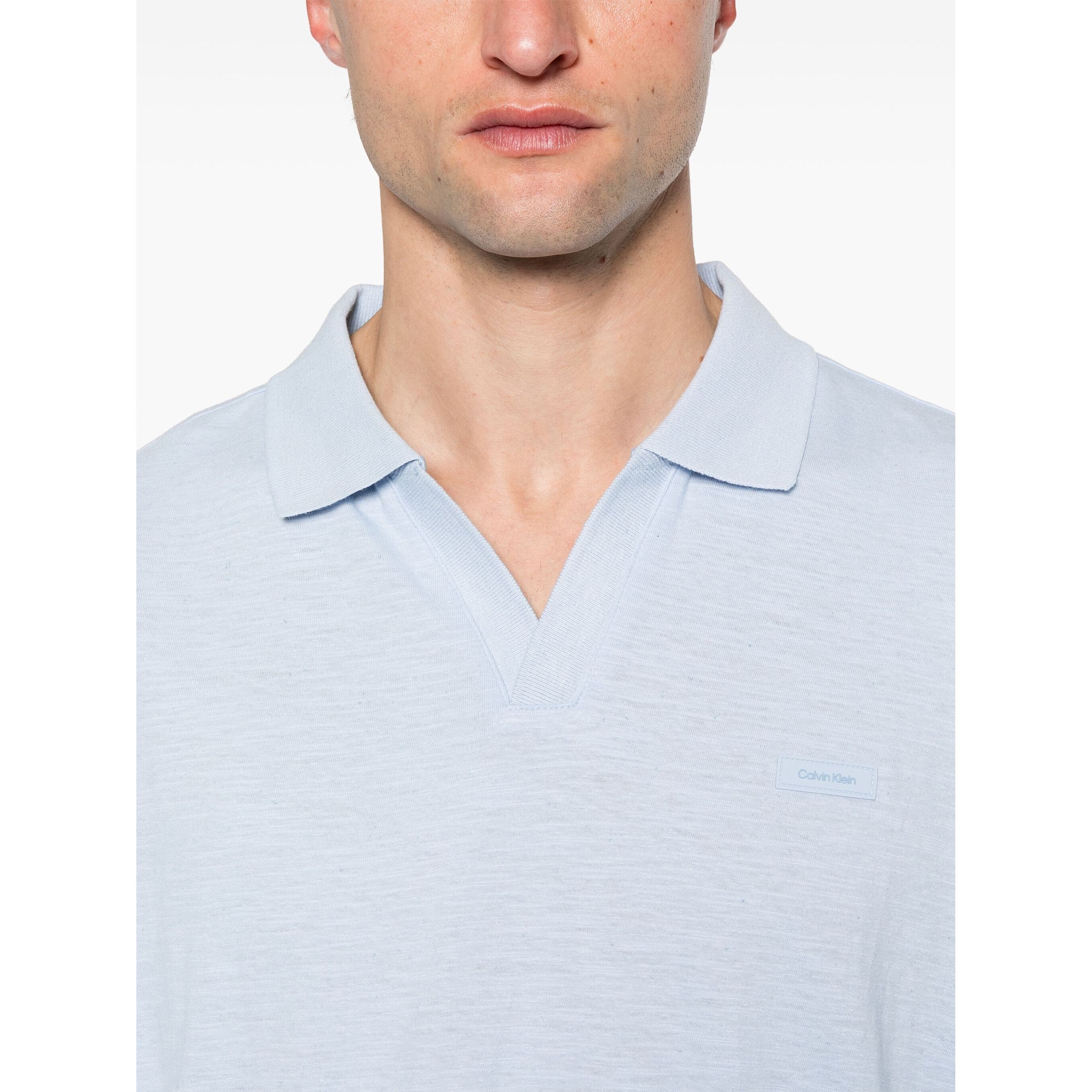 CALVIN KLEIN Polo marškiniai trumpos rank. vyrams, Mėlyna, S/s polo 4