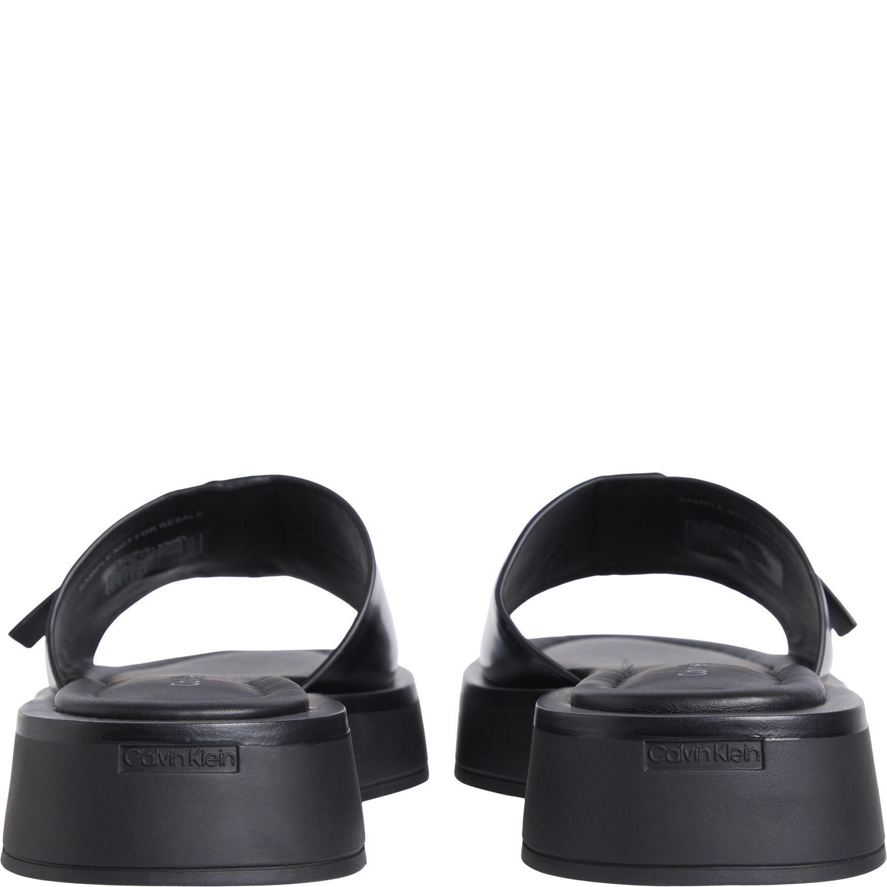 CALVIN KLEIN Basutės moterims, Juoda, Flatform slide 4