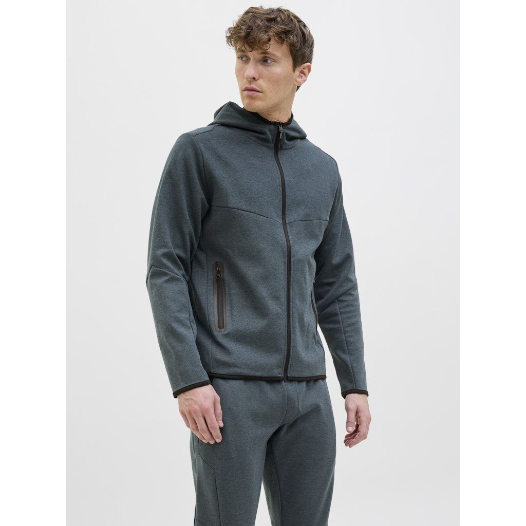 JACK & JONES Lengva striukė vyrams, Mėlyna, Fusion sweat zip hood 2