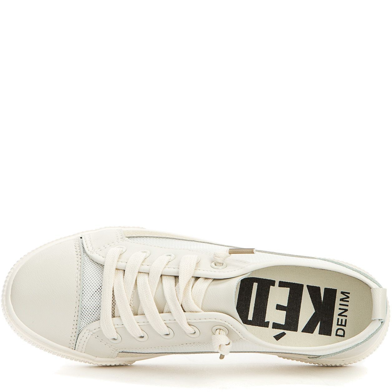 KEDDO DENIM Sportbačiai moterims, Smėlio, Sneakers 4