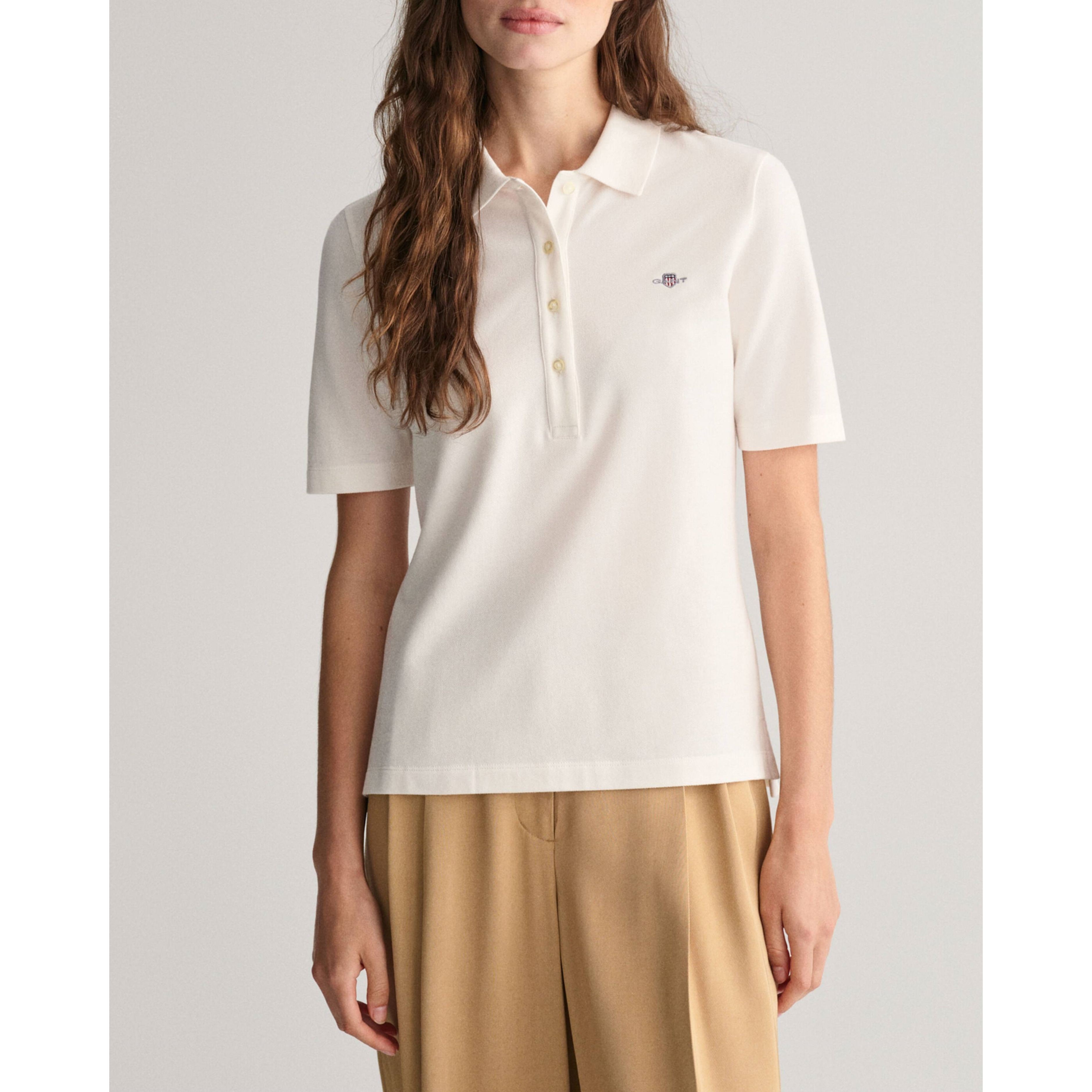 GANT Polo marškiniai trumpos rank. moterims, Balta 2