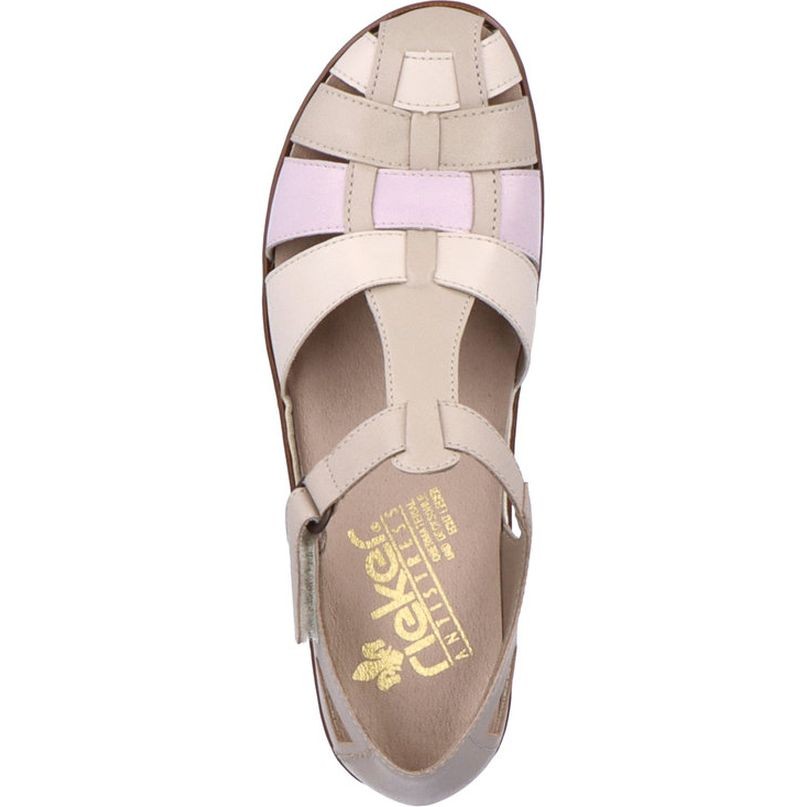 RIEKER Basutės moterims, Smėlio, Sandals 5