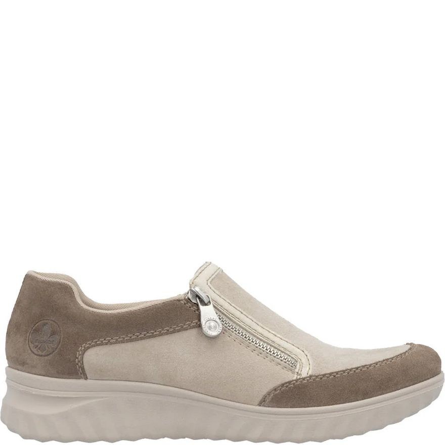 RIEKER Laisvalaikio bateliai moterims, Smėlio, Leisure shoe 2