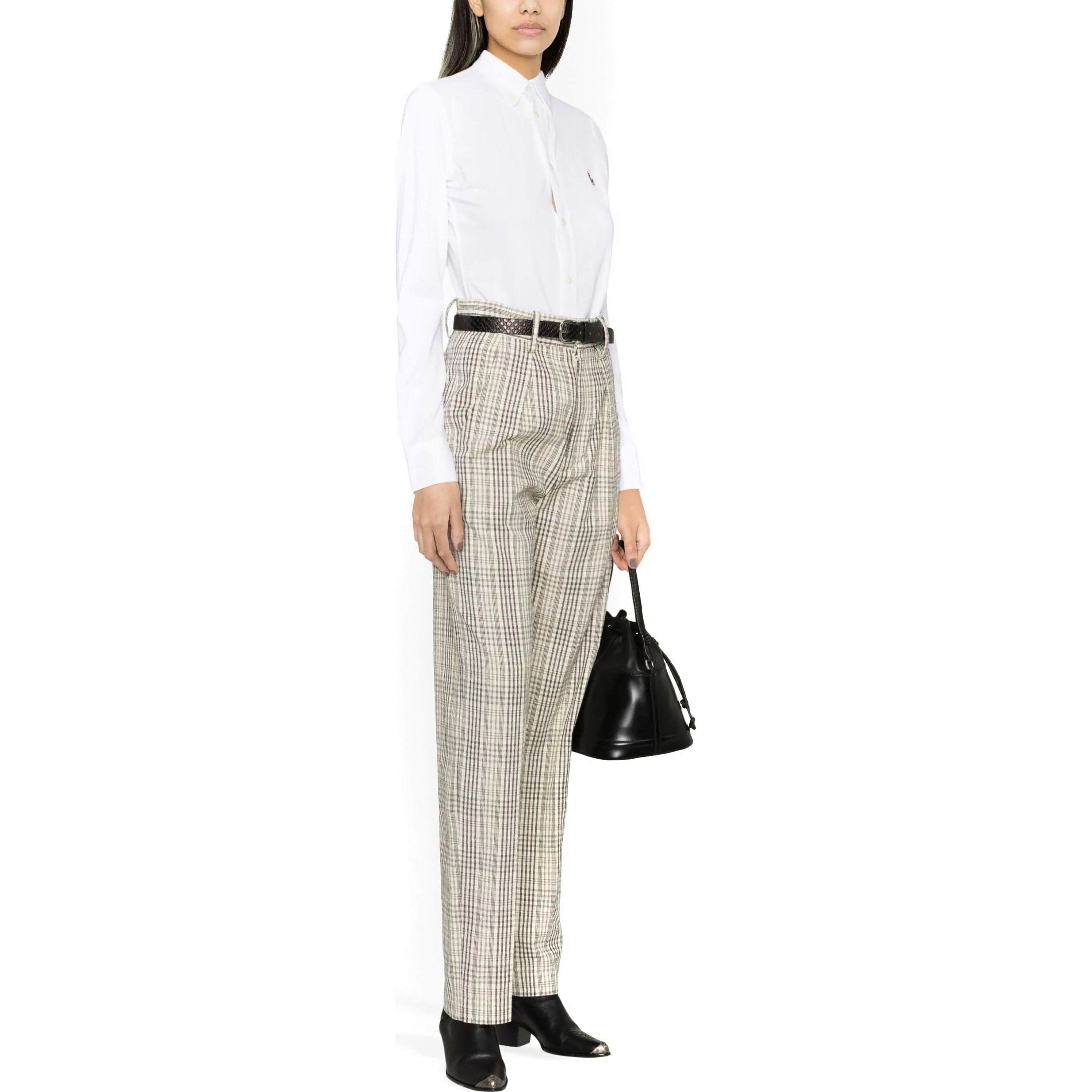 POLO RALPH LAUREN Palaidinės moterims, Balta, Heidi long sleeve shirt 2