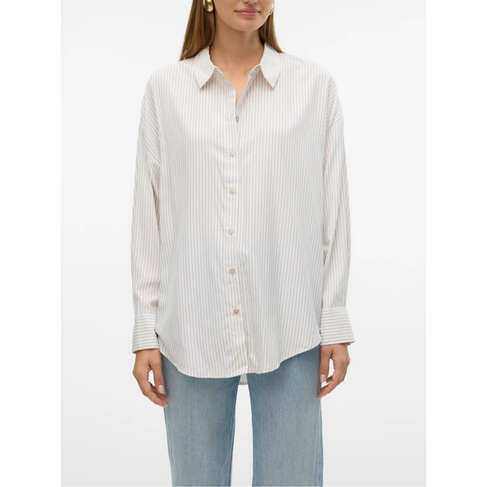 VERO MODA Marškiniai moterims, Raudona, Nora oversize shirt 2