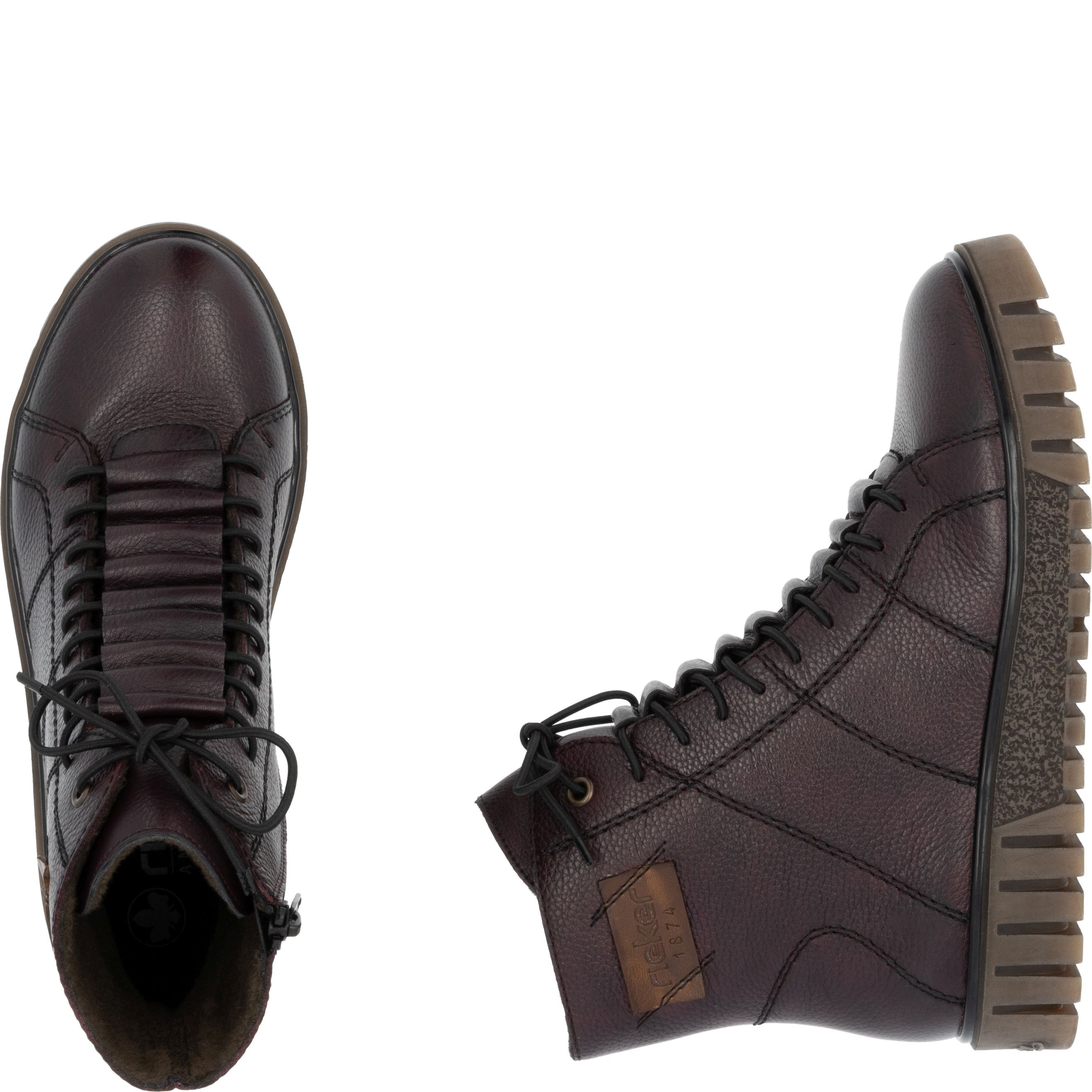 RIEKER Aulinukai moterims, Raudona, Ladies mid height boots 11