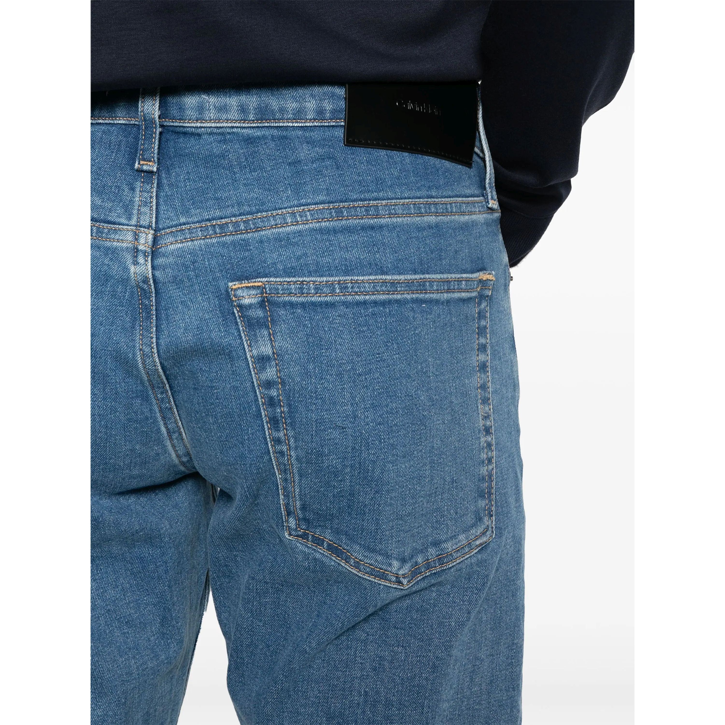 CALVIN KLEIN Slim džinsai vyrams, Mėlyna, Slim 4