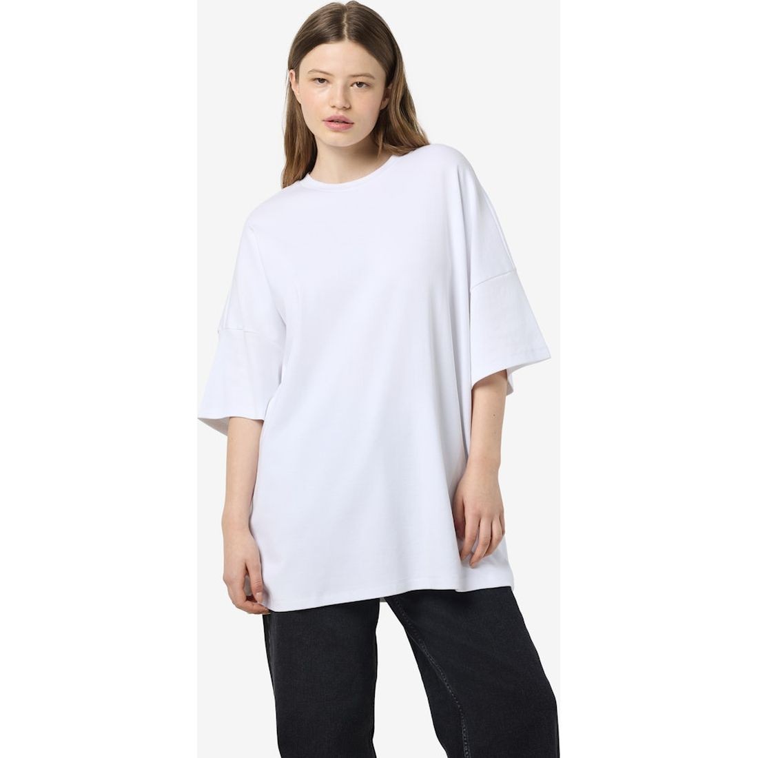 NOISY MAY Marškinėliai moterims, Balta, Mocca boxy tee 4