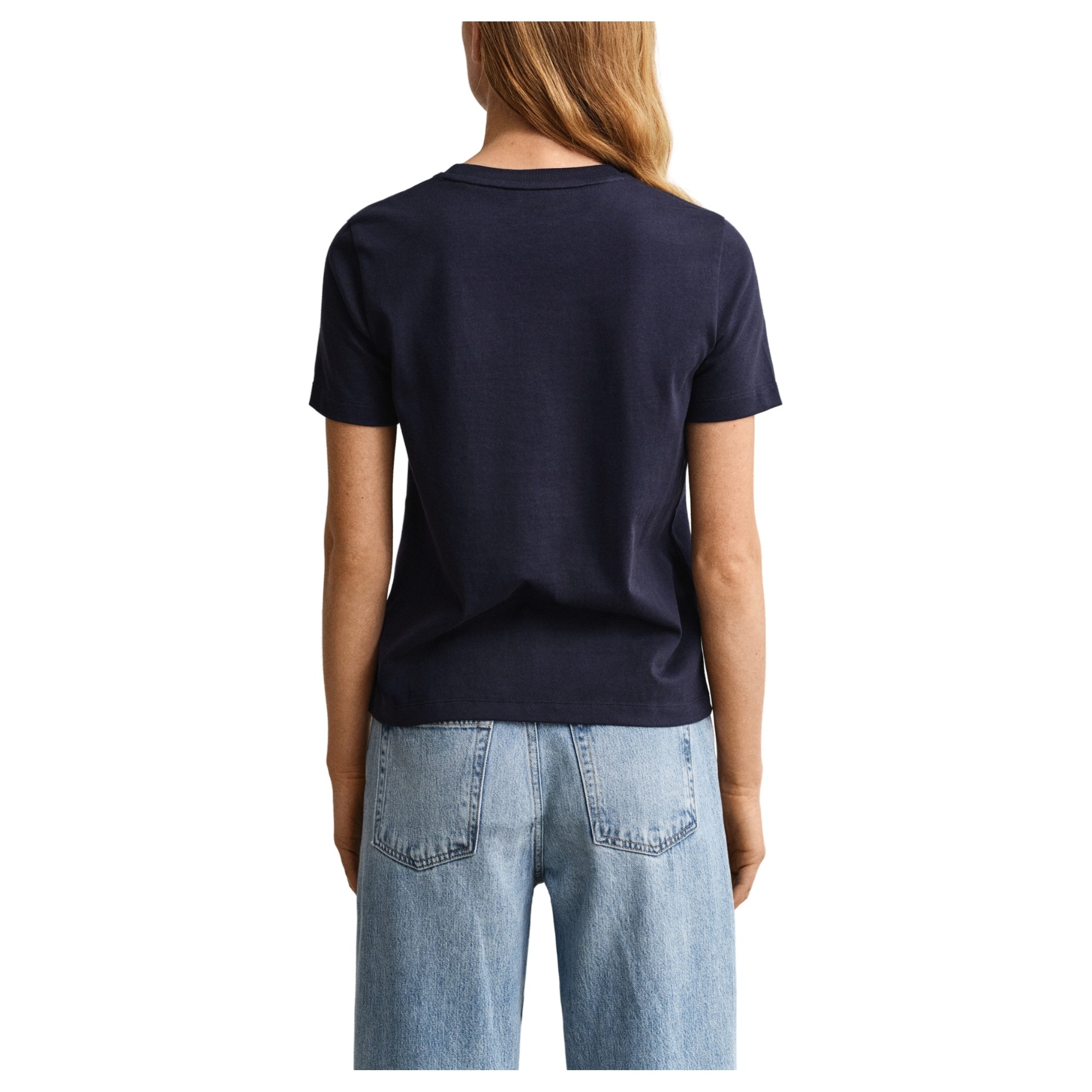 GANT Marškinėliai trump. rankovėmis moterims, Mėlyna, 4201443-433 Tshirts sh 4