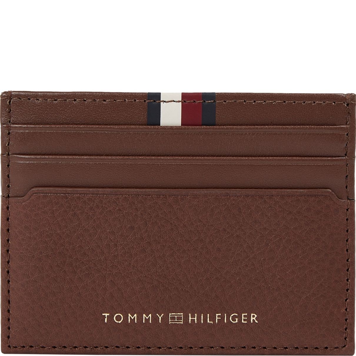 TOMMY HILFIGER Piniginė vyrams, Ruda, Prem cc holder 1