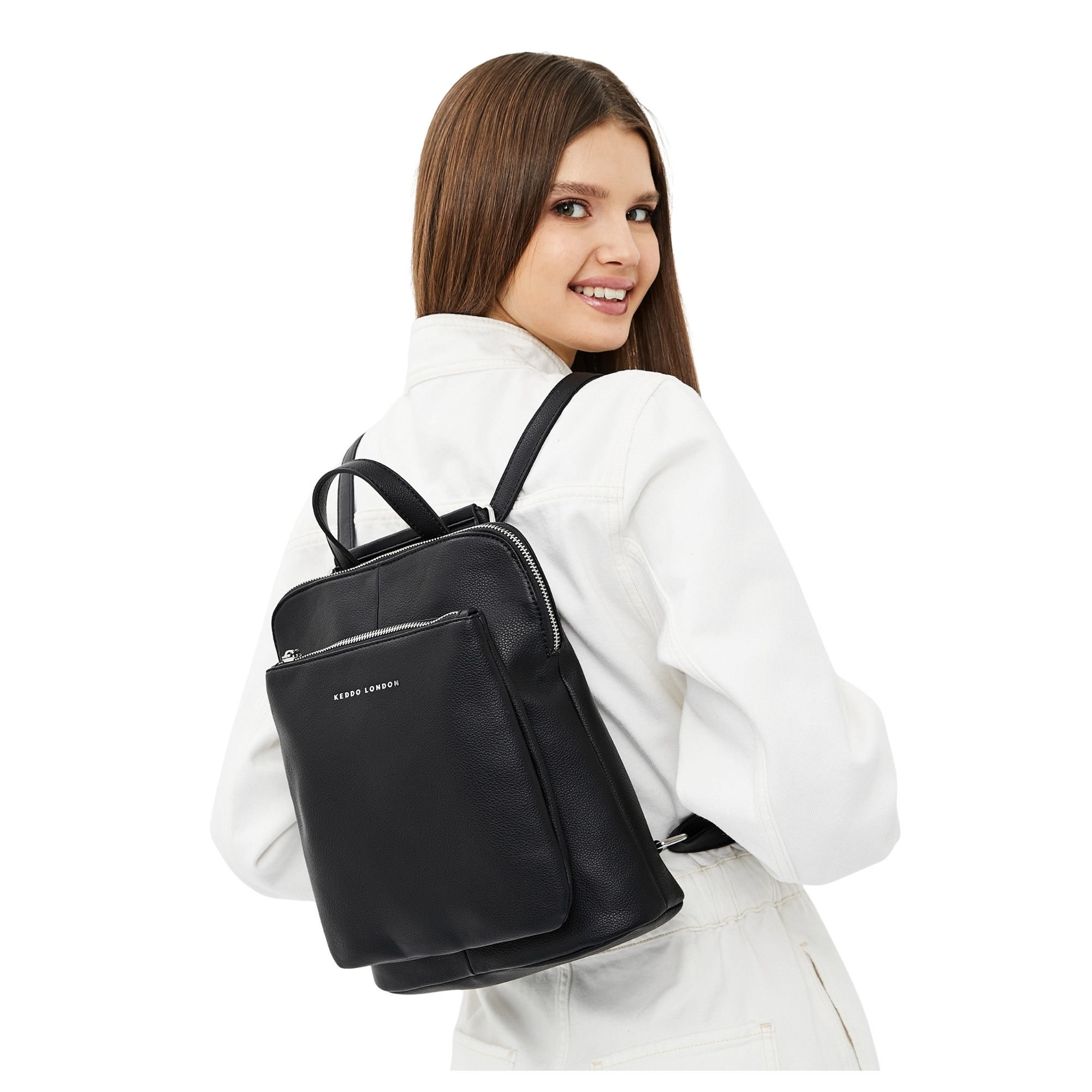 KEDDO Kuprinė moterims, Juoda, Backpack 4