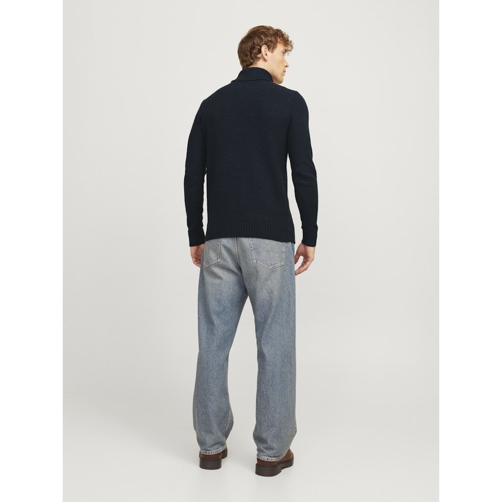 JACK & JONES Megztinis su kaklu vyrams, Mėlyna, Craig knit roll neck 4