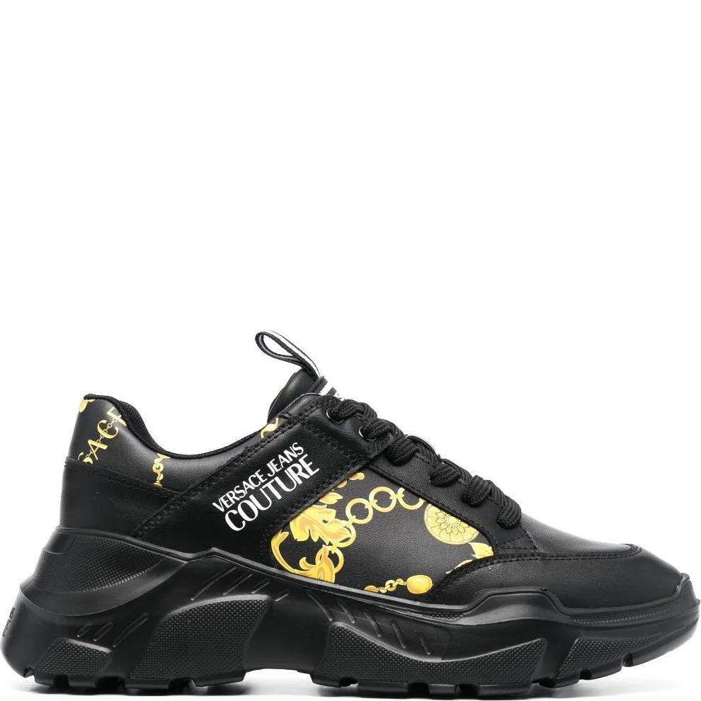 VERSACE JEANS CUTURE Bateliai - vyrams, BLACK/GOLD, Speedtrack  sneakers 2