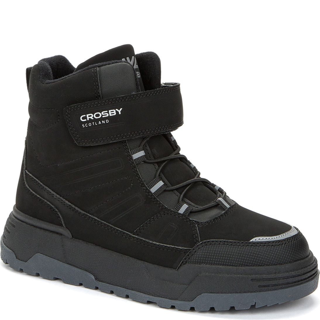 CROSBY Pašiltinti aulinukai berniukams, Juoda, WARM BOOTS