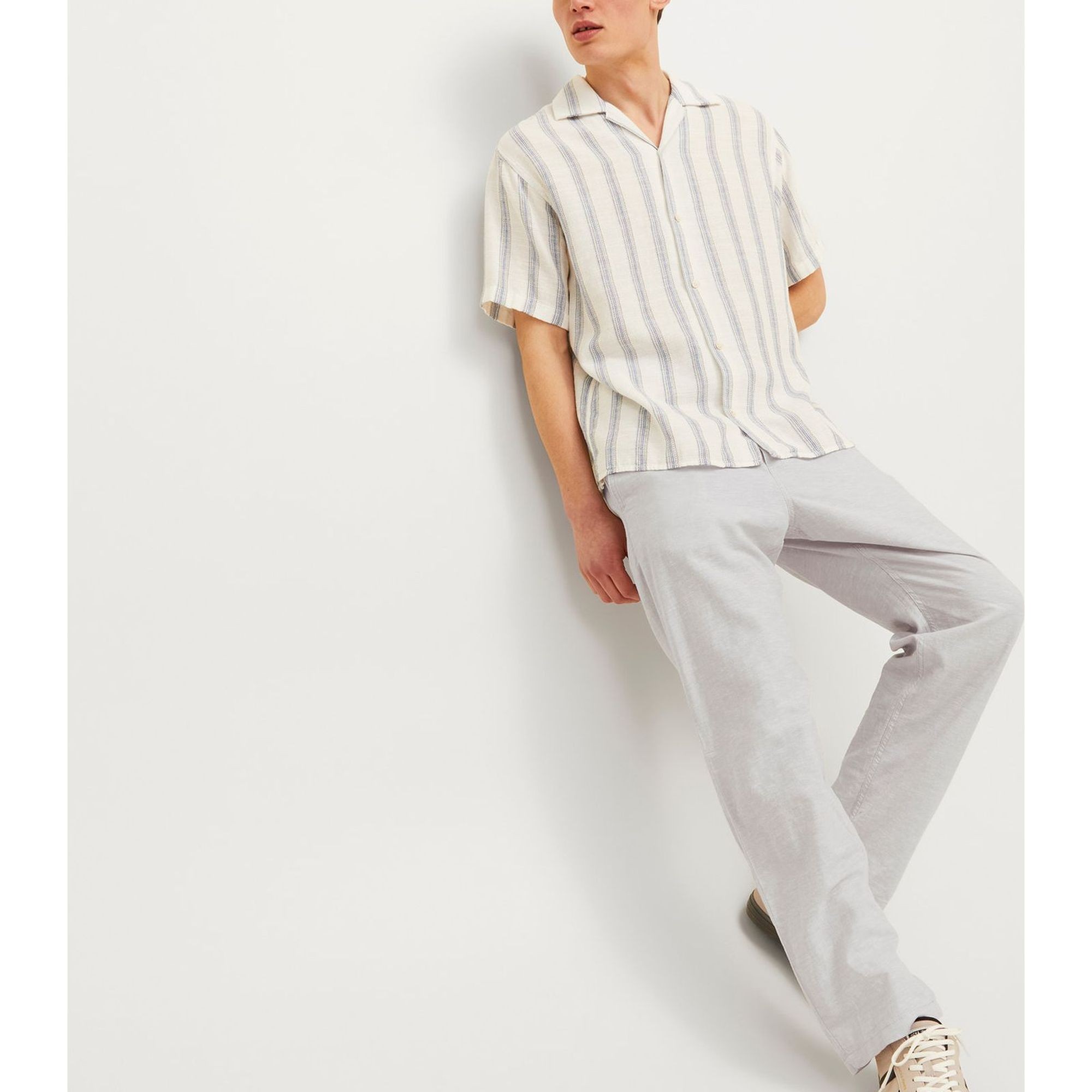 JACK & JONES Kelnės vyrams, Smėlio, Kane summer linen 3