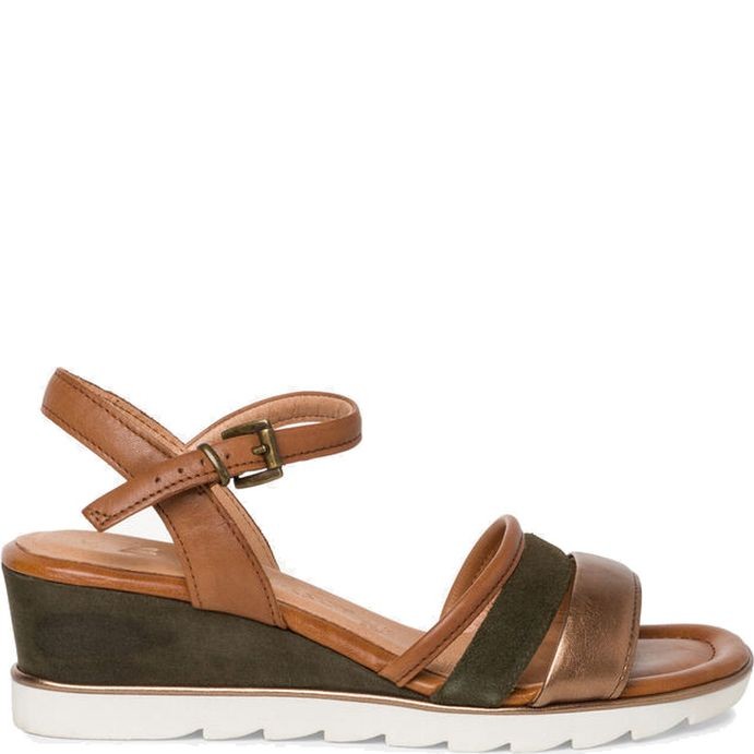 MARCO TOZZI Basutės moterims, Chaki, SANDALS 2