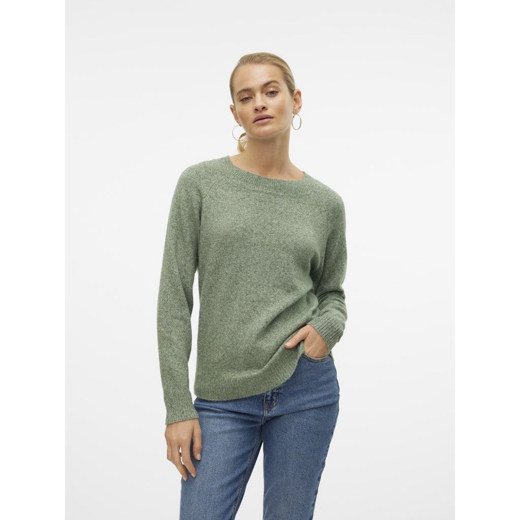 VERO MODA Megztinis moterims, Pilka, VMDOFFY LS O-NECK BL 2