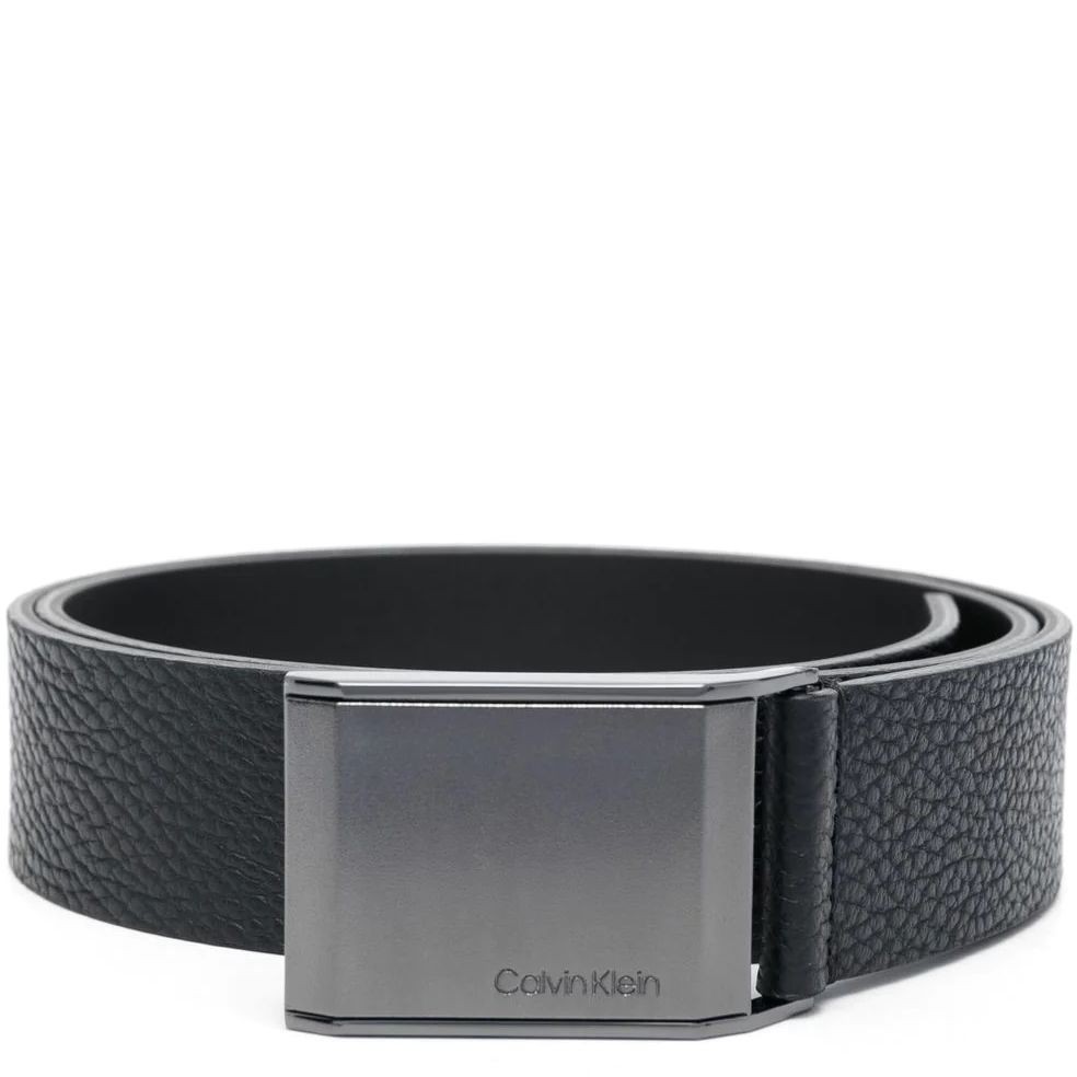 CALVIN KLEIN Diržas vyrams, Juoda, BEVELED PLAQUE PB 35MM 1
