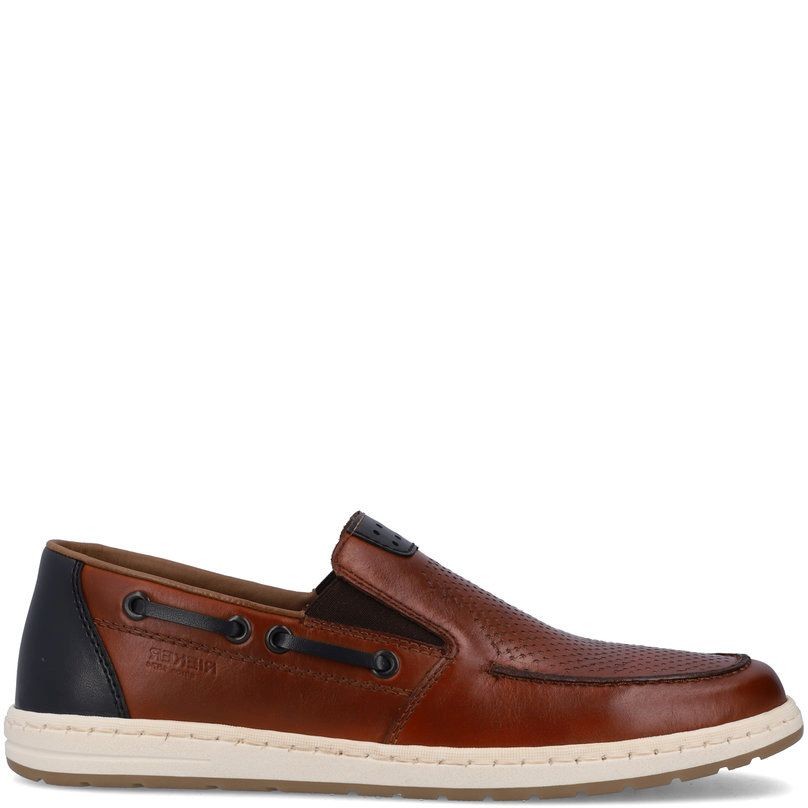 RIEKER Mokasinai vyrams, Ruda, MOCASINS 2