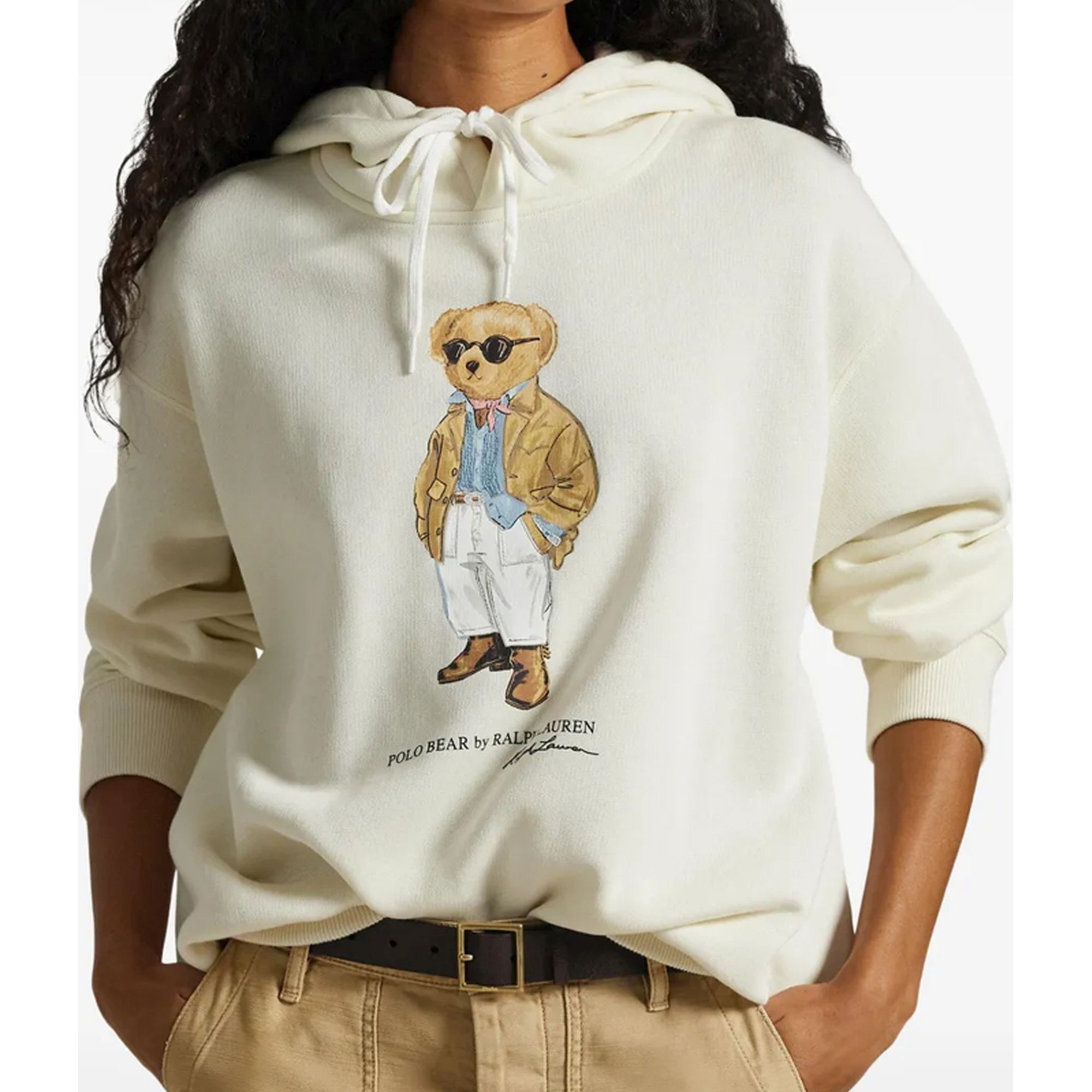 POLO RALPH LAUREN Megztinis moterims, Smėlio, Knit-pullover-sweatshirt 2