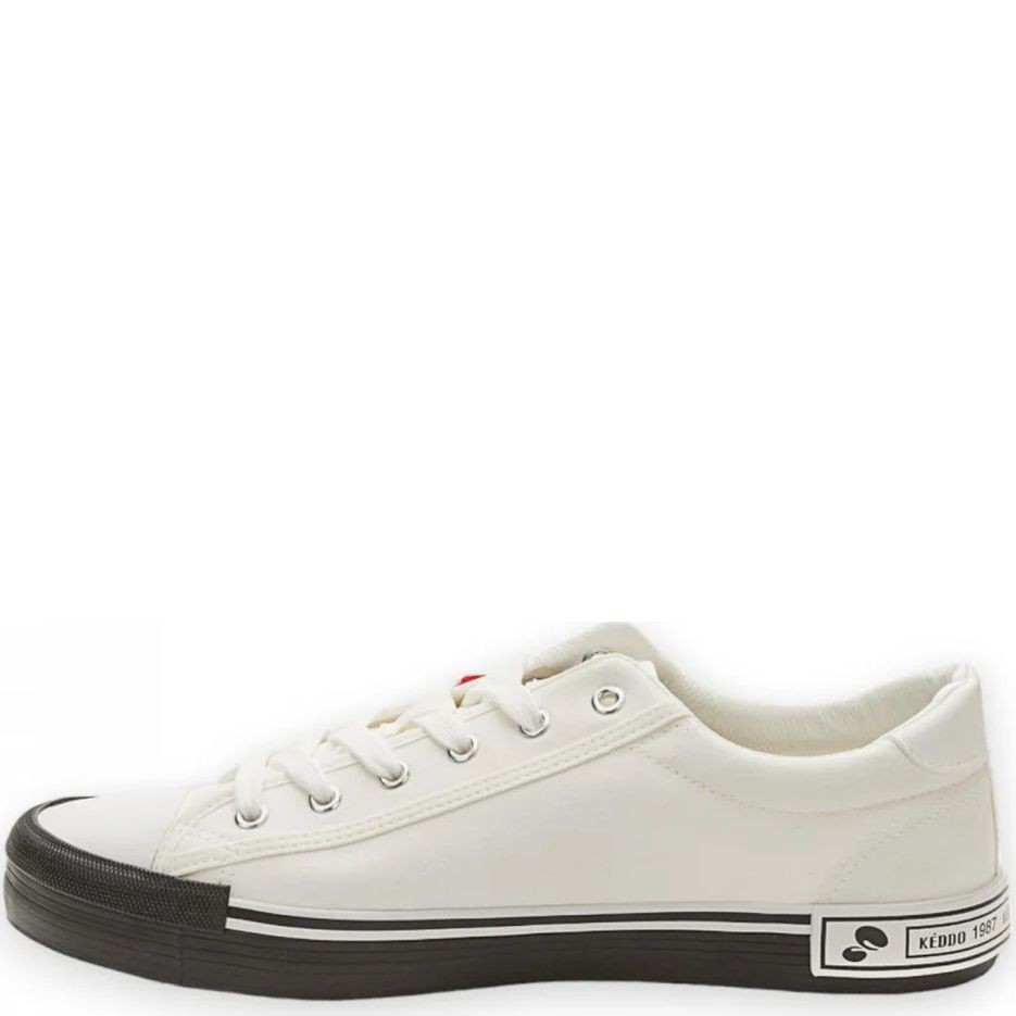 KEDDO DENIM Laisvalaikio bateliai vyrams, Balta, Sneakers 3