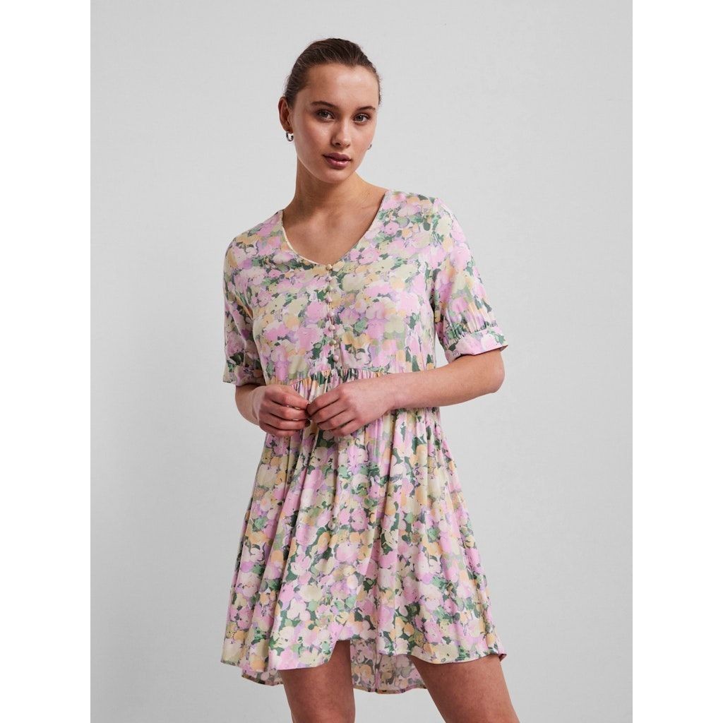 PIECES Midi suknelė moterims, Rožinė, PCVIGGI 2/4 DRESS BC 2