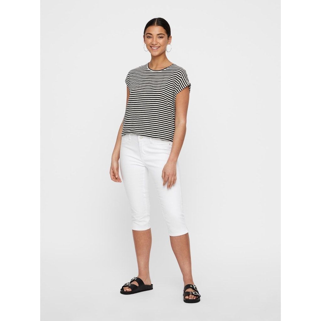 VERO MODA Marškinėliai moterims, Balta, VMHOT SEVEN NW DNM SL 6