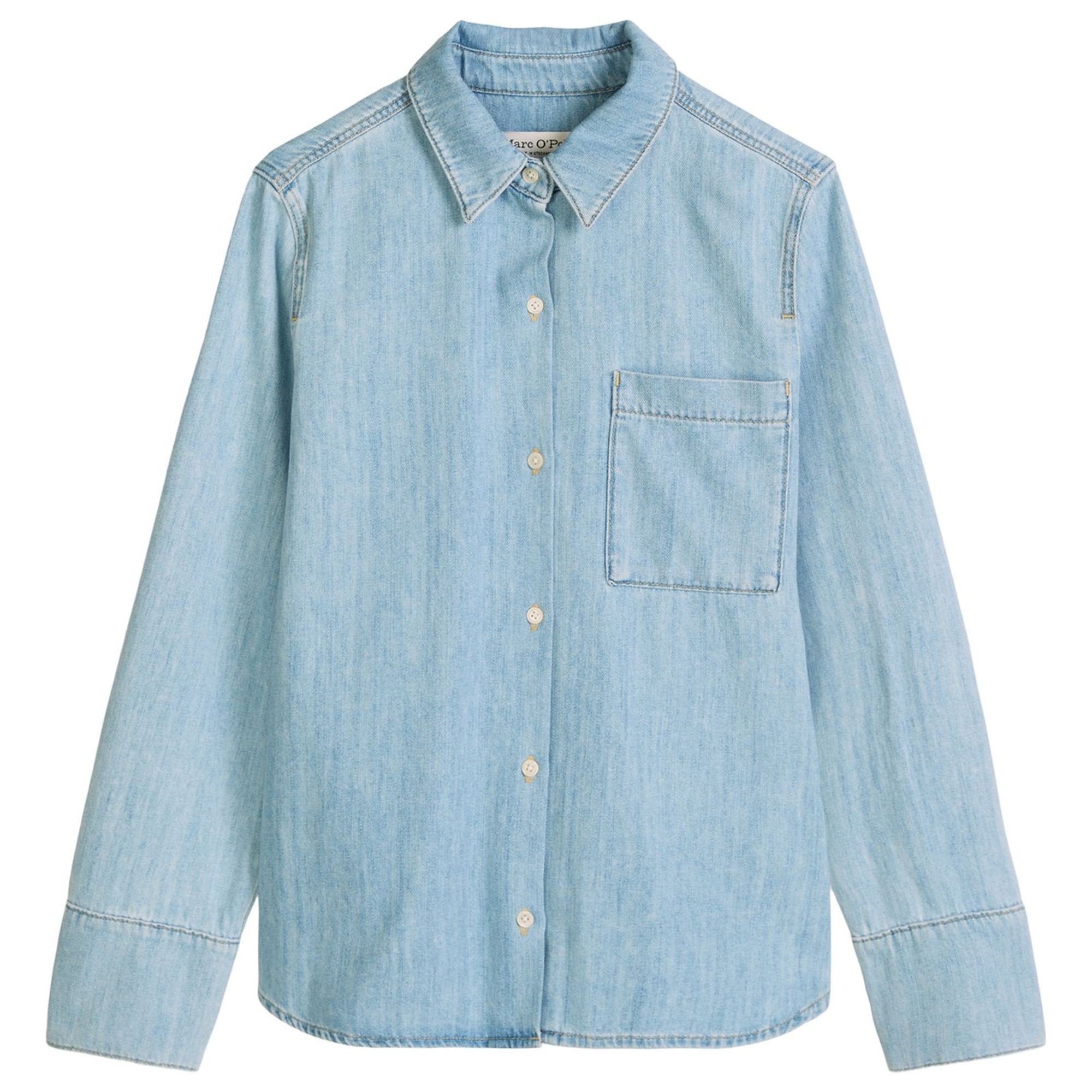 MARC O'POLO Marškiniai ilgomis rankovėmis moterims, Mėlyna, 5000013093 Shirts lon